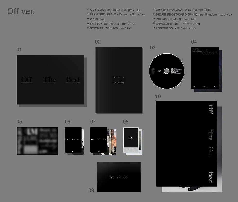 I.M 3rd EP Off The Beat Photobook CD (Beat ver.)