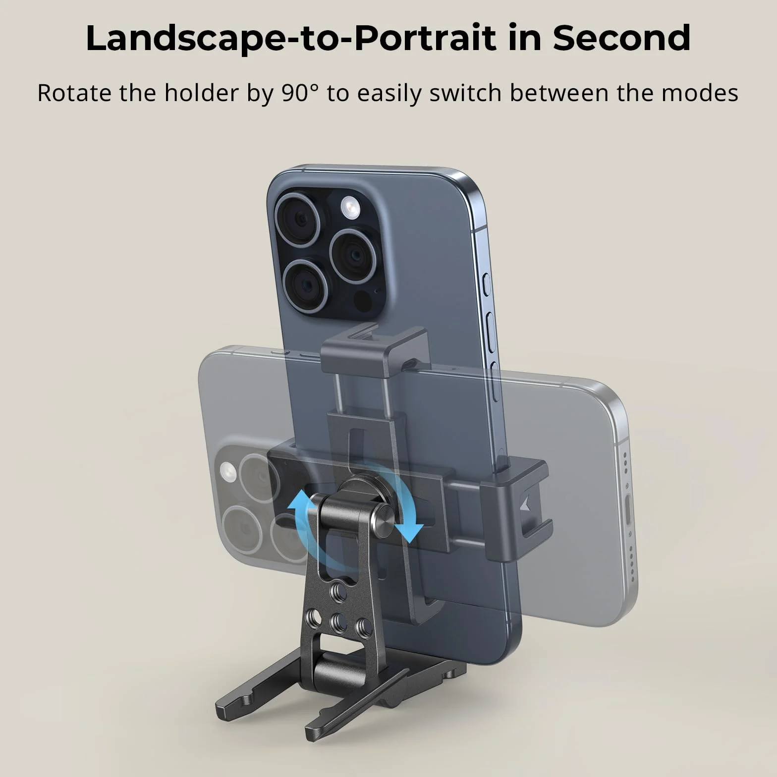 SMALLRIG Metal Phone Tripod Mount Uchwyt do Telefonu z Adapterem Szybkozłącza dla Arca-Swiss Wielofunkcyjny dla iPhone