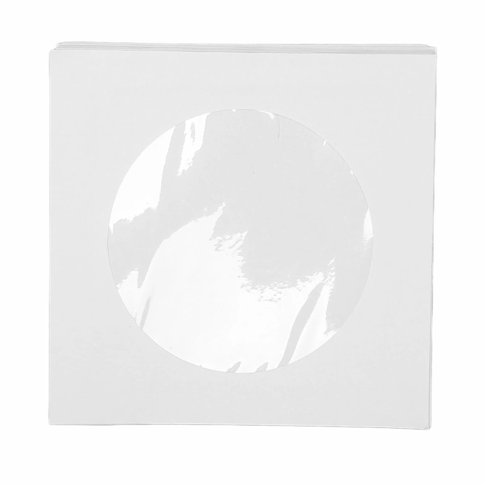 Koperty na Płyty CD DVD, Koszulki na Płyty CD DVD Koperty Miniaturowe Koszulki na Płyty z klapką Przezroczyste Okienko 100 Sztuk Kopert Wielokrotnego Użytku Grube, Pyłoszczelne
