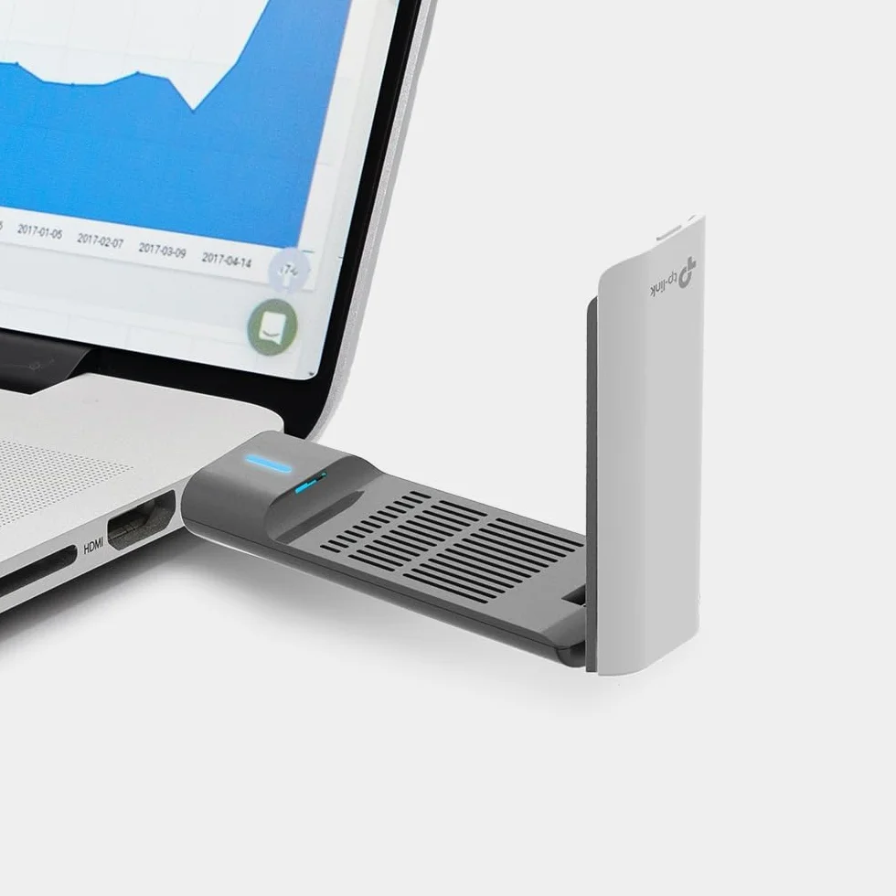 TP-Link Archer TX20UH – Adapter USB WiFi 6 AX1800 Dwuzakresowy, USB 3.0, Anteny o Wysokim Zysku, MU-MIMO, Zabezpieczenia WPA3, Windows 11/10