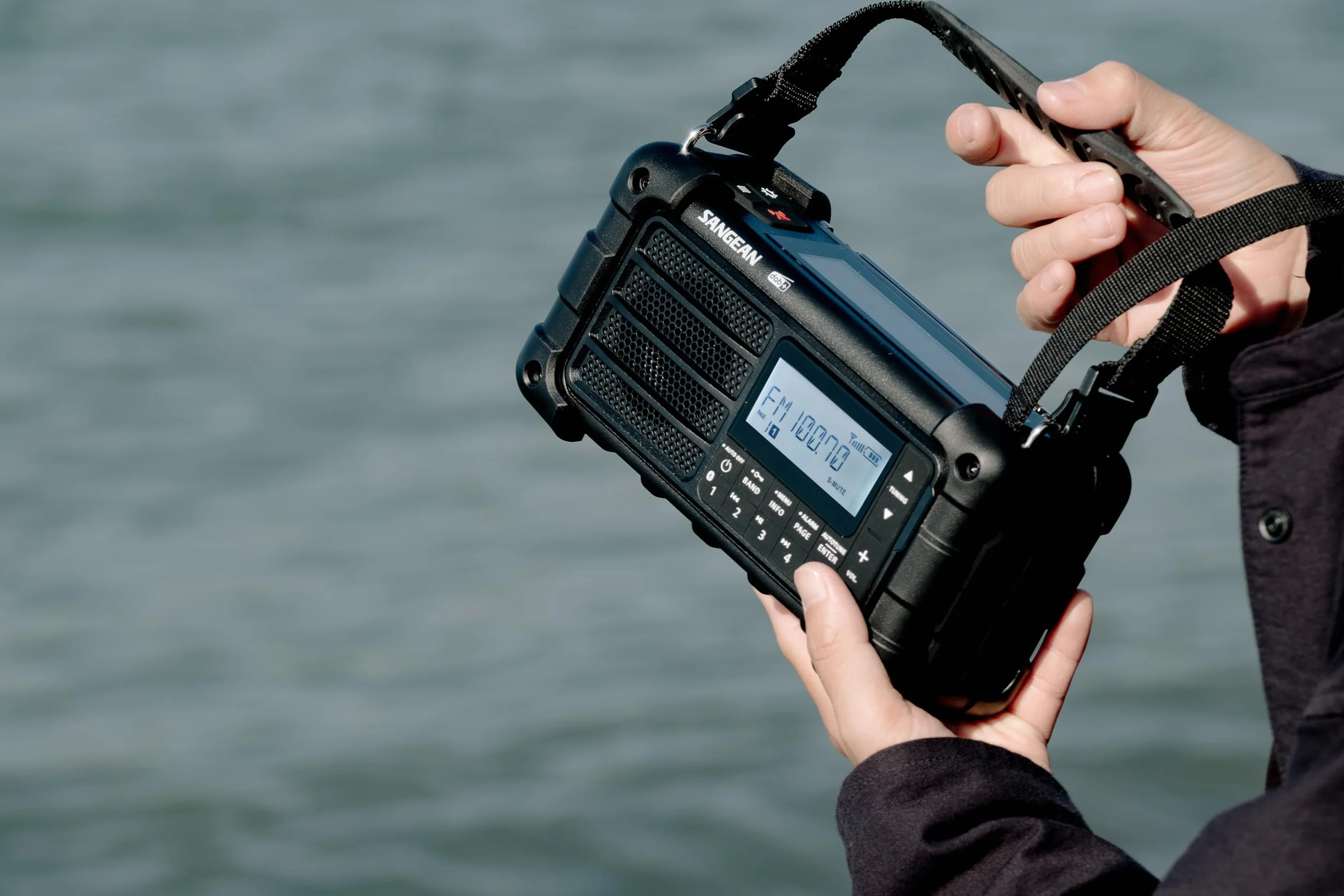 Sangean MMR-99 Radio awaryjne, korba, Solar Czarny z Dab+Med Dab+