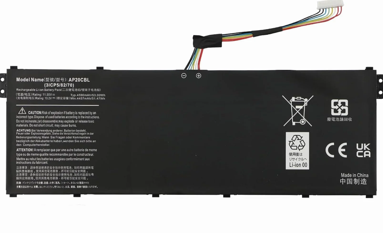 AKKEE AP20CBL Bateria do laptopa Acer Swift 3 SF314-43 SF314-511 Aspire 5 A515-45 A515-46 A515-56 A515-56T Aspire 7 A715-43G Vero AV15-51 TravelMate Spin Bit 3 B31 1RNA-32