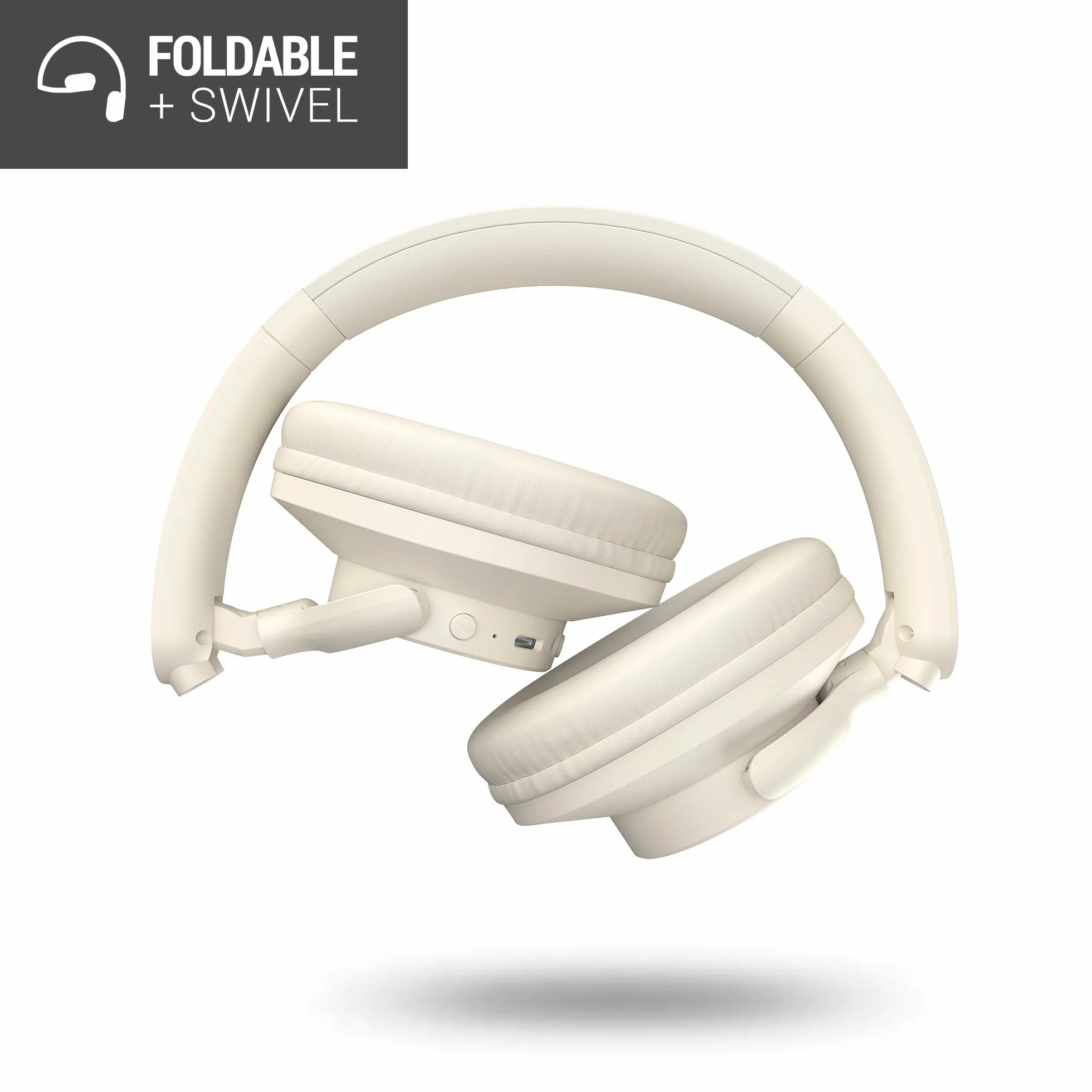 Energy Sistem Radiobeat Słuchawki Bluetooth 5.4, bateria 20h, połączenie wielu urządzeń, składana konstrukcja, radio FM, odtwarzacz MP3 Micro SD, asystent głosowy (biały)