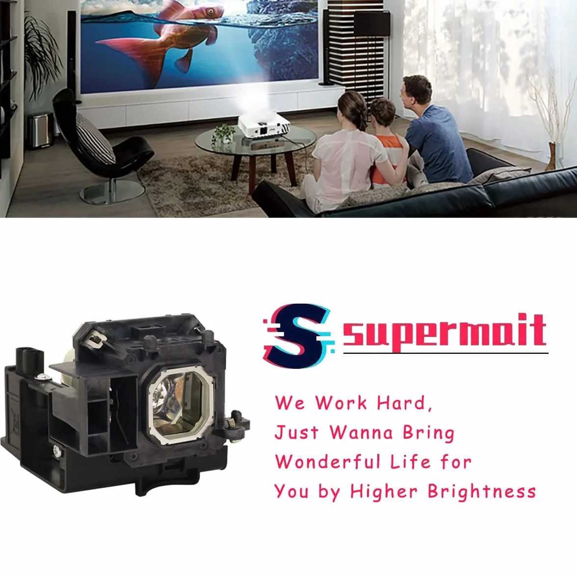 Wymienna żarówka projektora NP15LP kompatybilna z NEC M230X M260W M260X M260XS M300X M230XG M260XG M300XG M300XSG M260WG ME270XC NP-M300XC M271 X