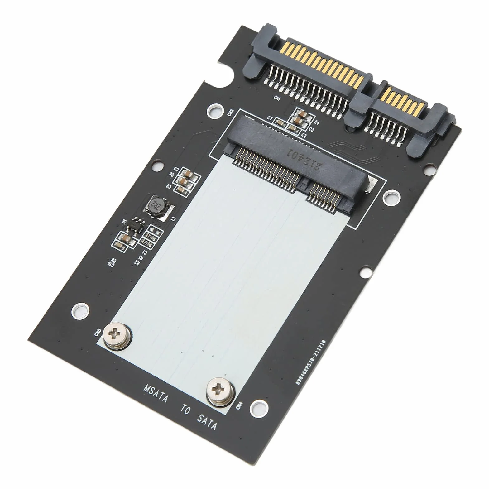 Adapter MSATA do SATA III 6 Gb/s Interfejs Szybkiego Transferu Pamięci Masowej Karta Konwertera Dysku Twardego Mini Dysk Twardy Sata o Wysokiej Wydajności, dla Dysku SSD MSATA 26.8/50.95mm
