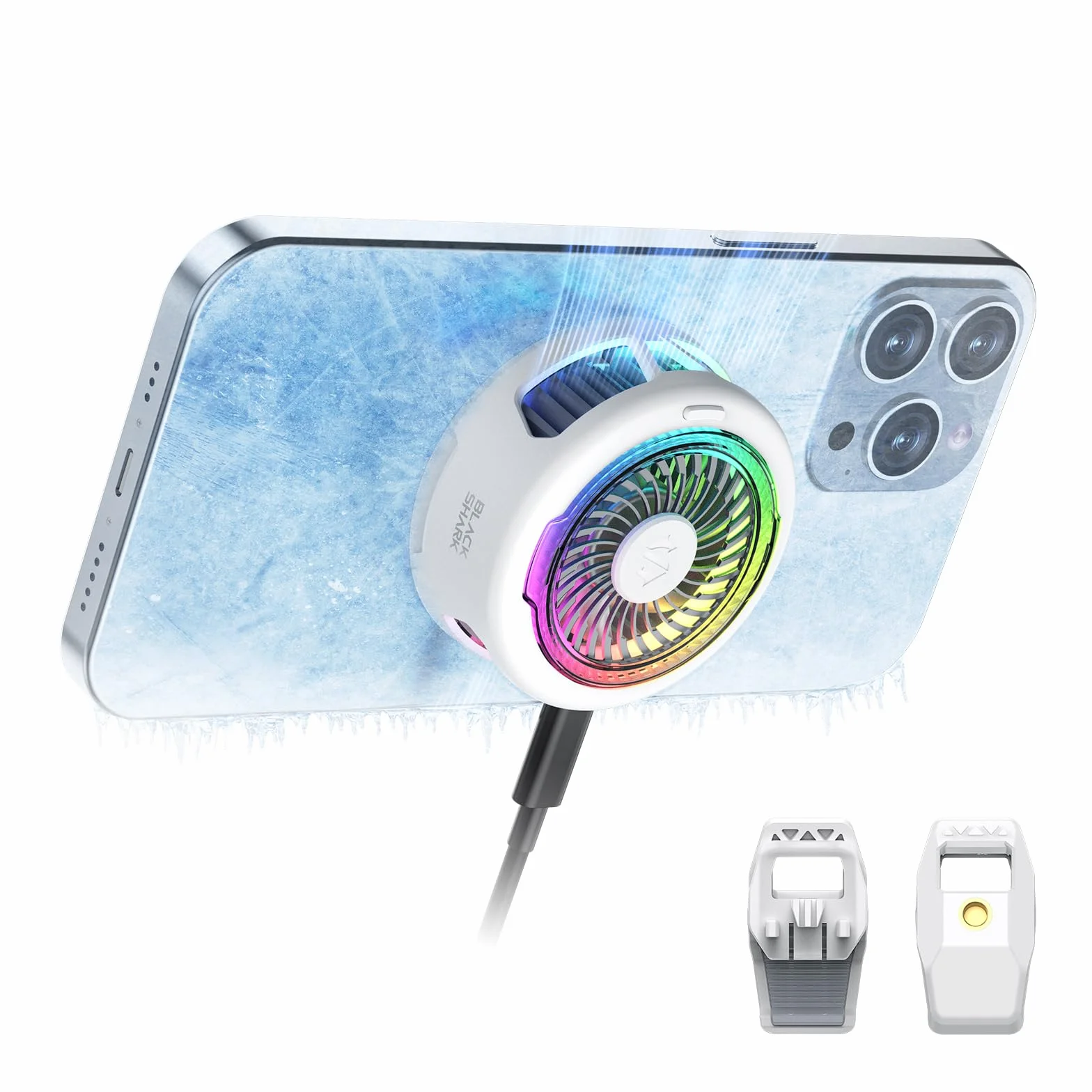 Black Shark FunCooler 5 magnetyczna chłodnica do telefonu z RGB, przenośny wentylator