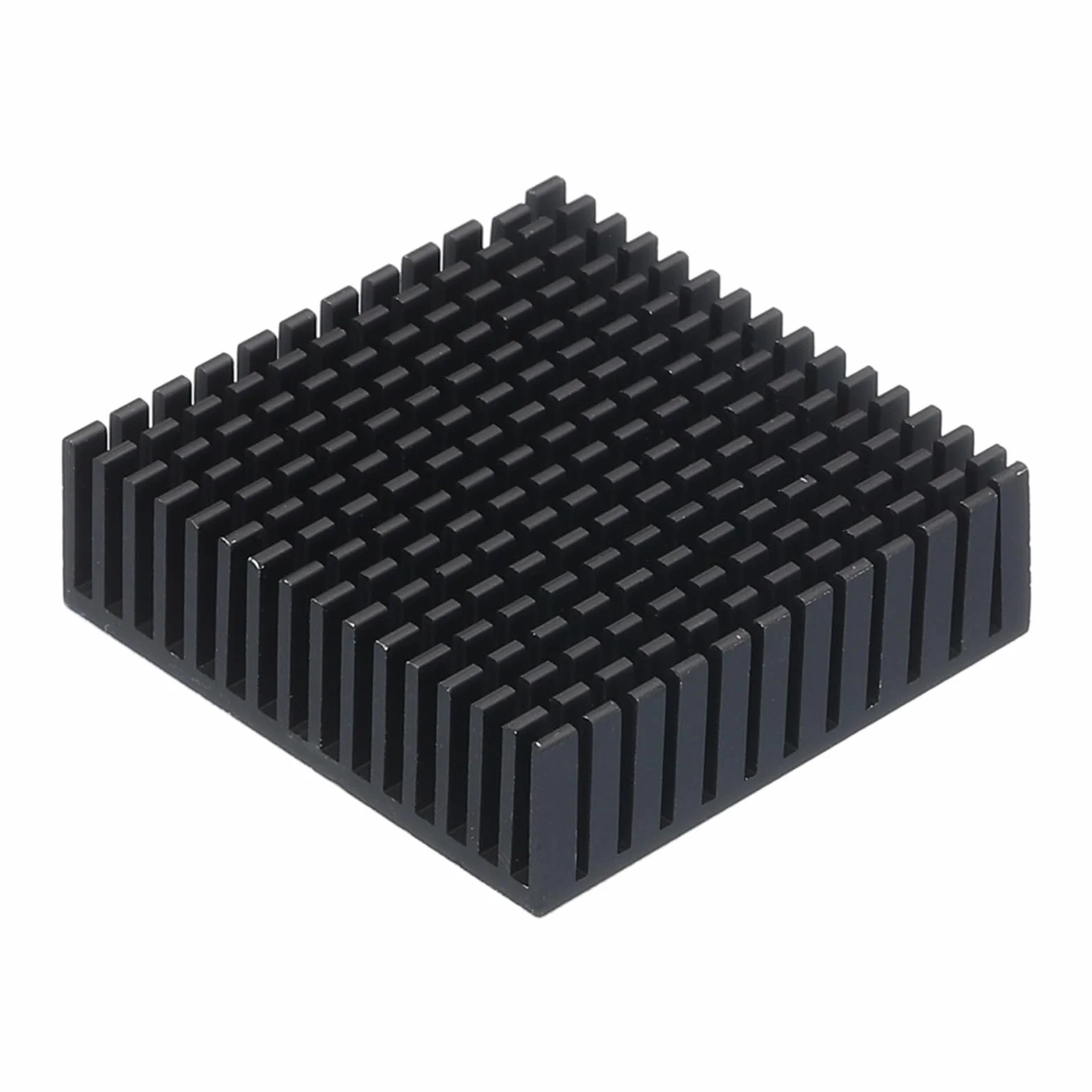 QUARKZMAN 1 szt. 50 x 50 x 15 mm radiator aluminiowy radiator chłodzący z termostatyczną niebieską naklejką na chip tranzystor procesora FET IC wzmacniacz czarny
