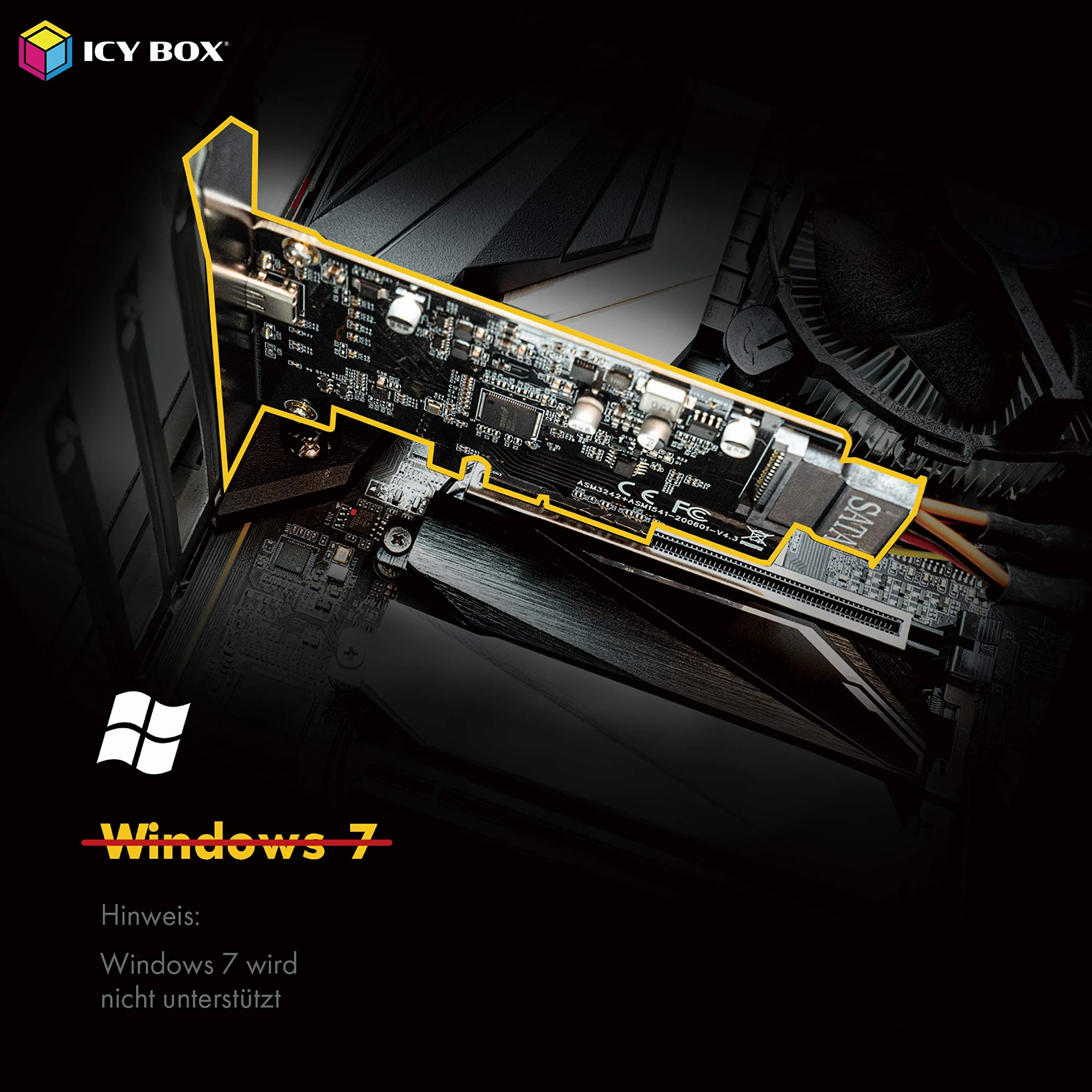 ICY BOX Karta USB 3.2 z portem USB-C 20 Gbit/s PCIe IB-PCI1901-C32