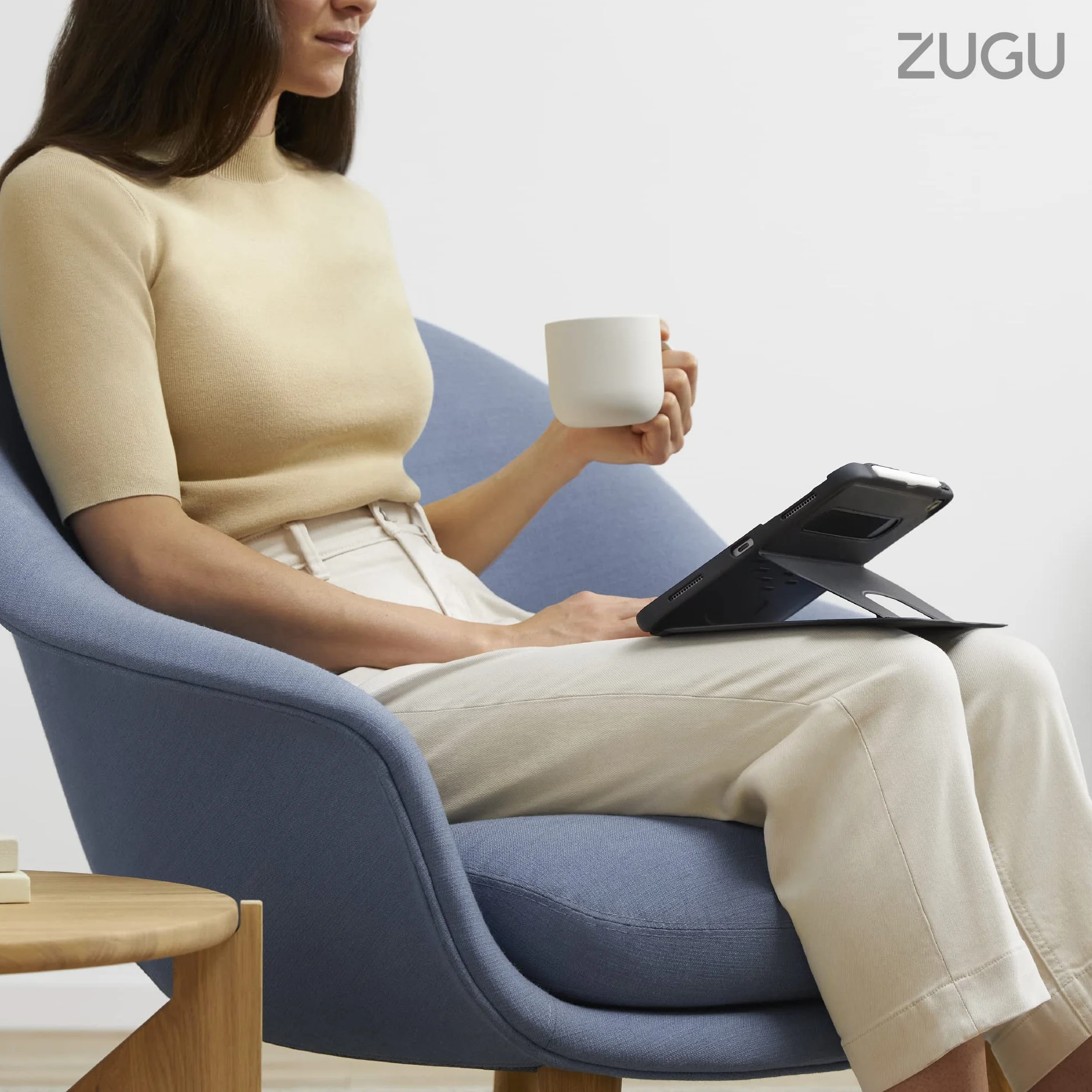 ZUGU CASE Etui Ochronny iPad Air 11 M4 2026 M3 2025 M2 2024 iPad Air 5/4 10.9 Cala Magnetycznie Stojak Ładowanie Apple Pencil Czarny