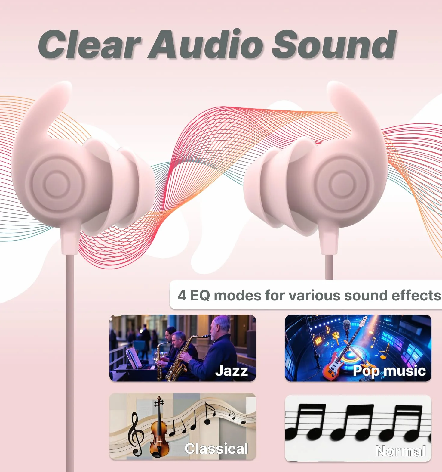 Hmusic HS88 Słuchawki Bluetooth do spania płaskie cienkie blokujące hałas bezprzewodowe