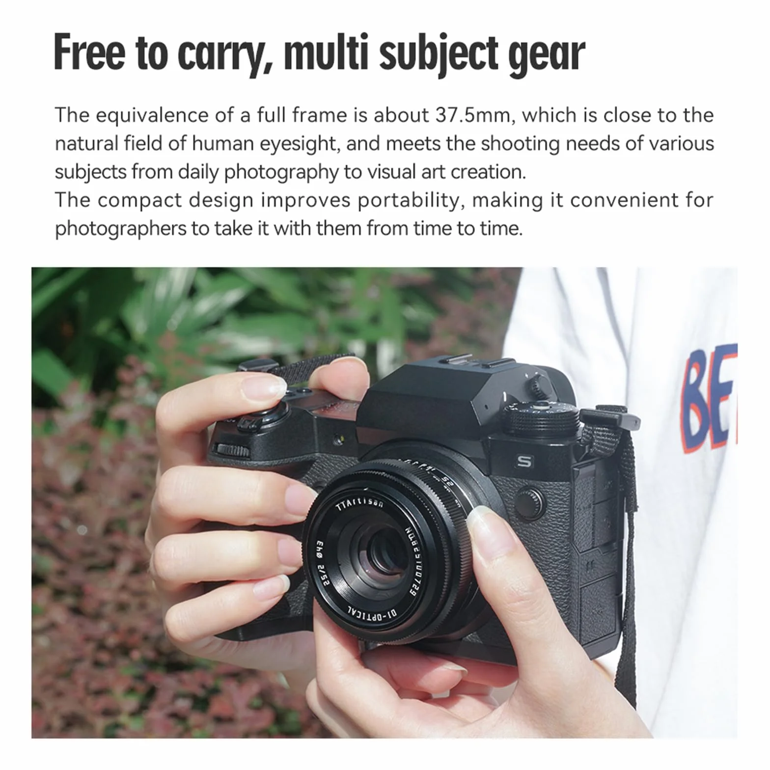 TTARTISAN 25 mm f2 do montażu RF, APS-C ręczna regulacja ostrości, obiektyw aparatu bezlusterkowego, kompatybilny z uchwytem Canon EOS-RF