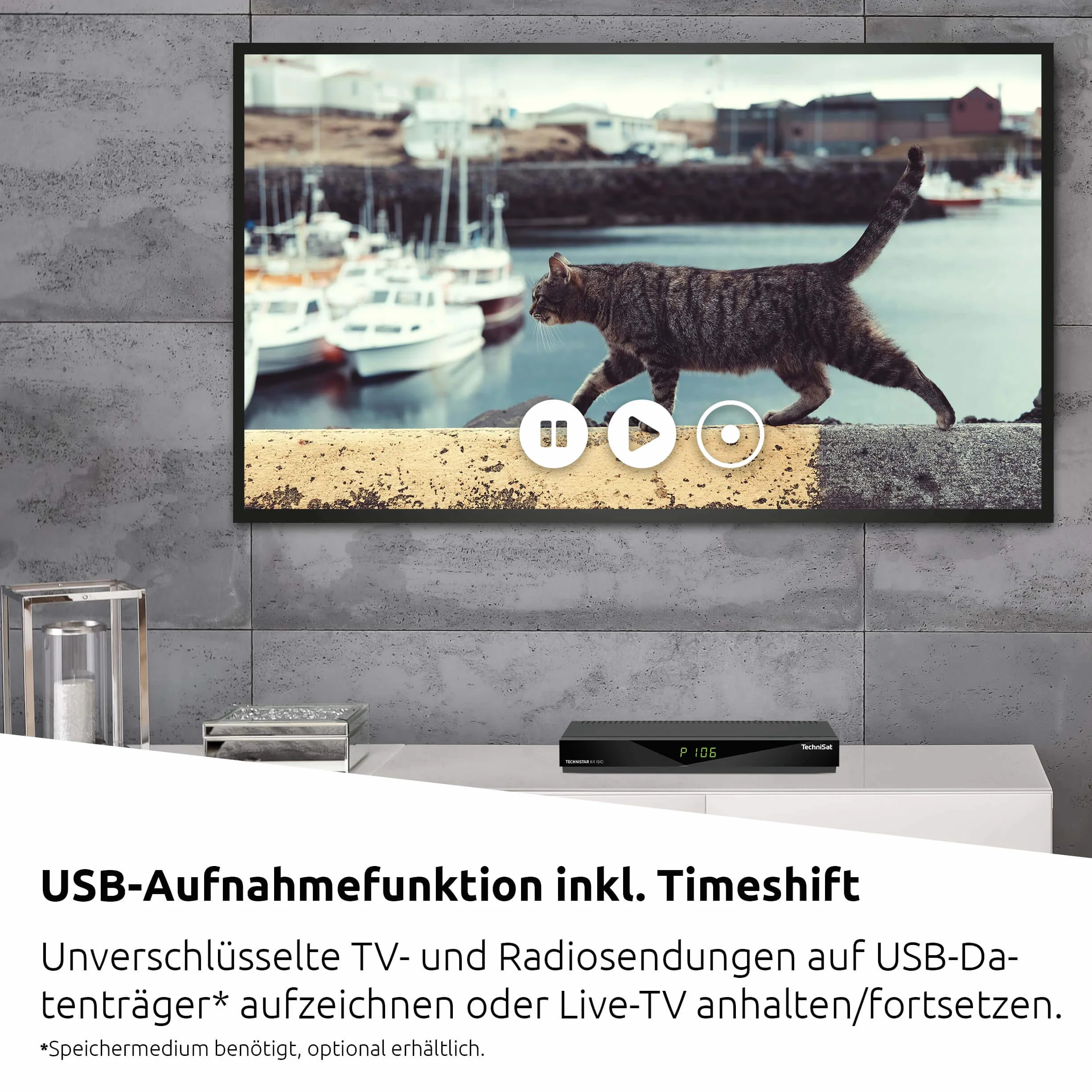 Technisat TechniStar K4 0002/4779 schwarz Kabel Receiver HDTV