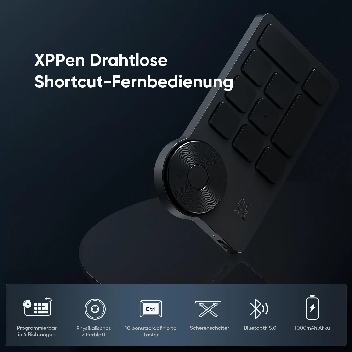 XP-PEN ACK05 Klawiatura do zdalnego sterowania do tabletu graficznego