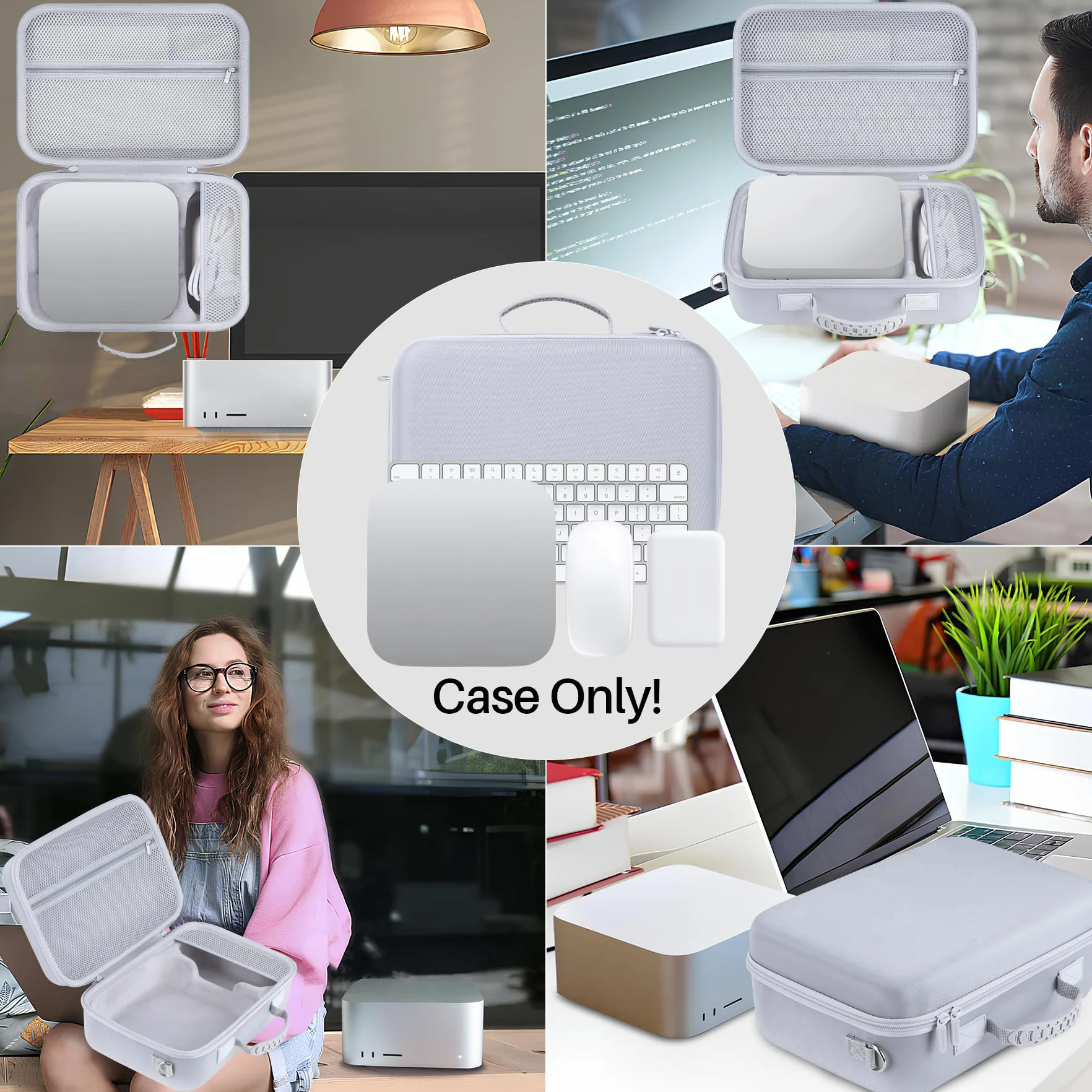 Lebakort Twarda Pokrywa do przenoszenia Kompatybilna z komputerem stacjonarnym Apple Mac Studio M1, M2, M3, M4 Max
