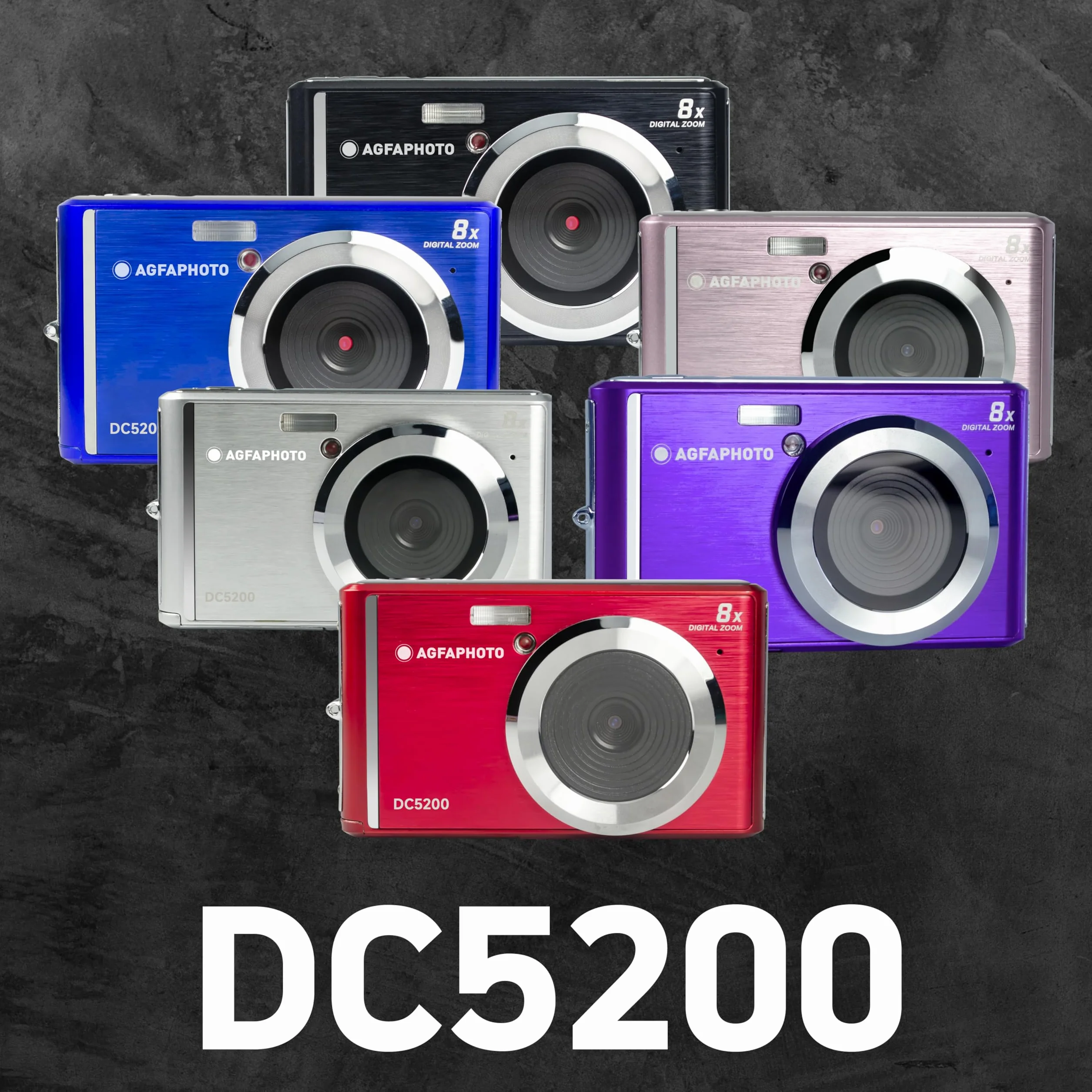 AGFA Photo – kompaktowy aparat cyfrowy z 21-megapikselowym czujnikiem CMOS, 8 x zoom cyfrowy i wyświetlaczem LCD, kolor czarny