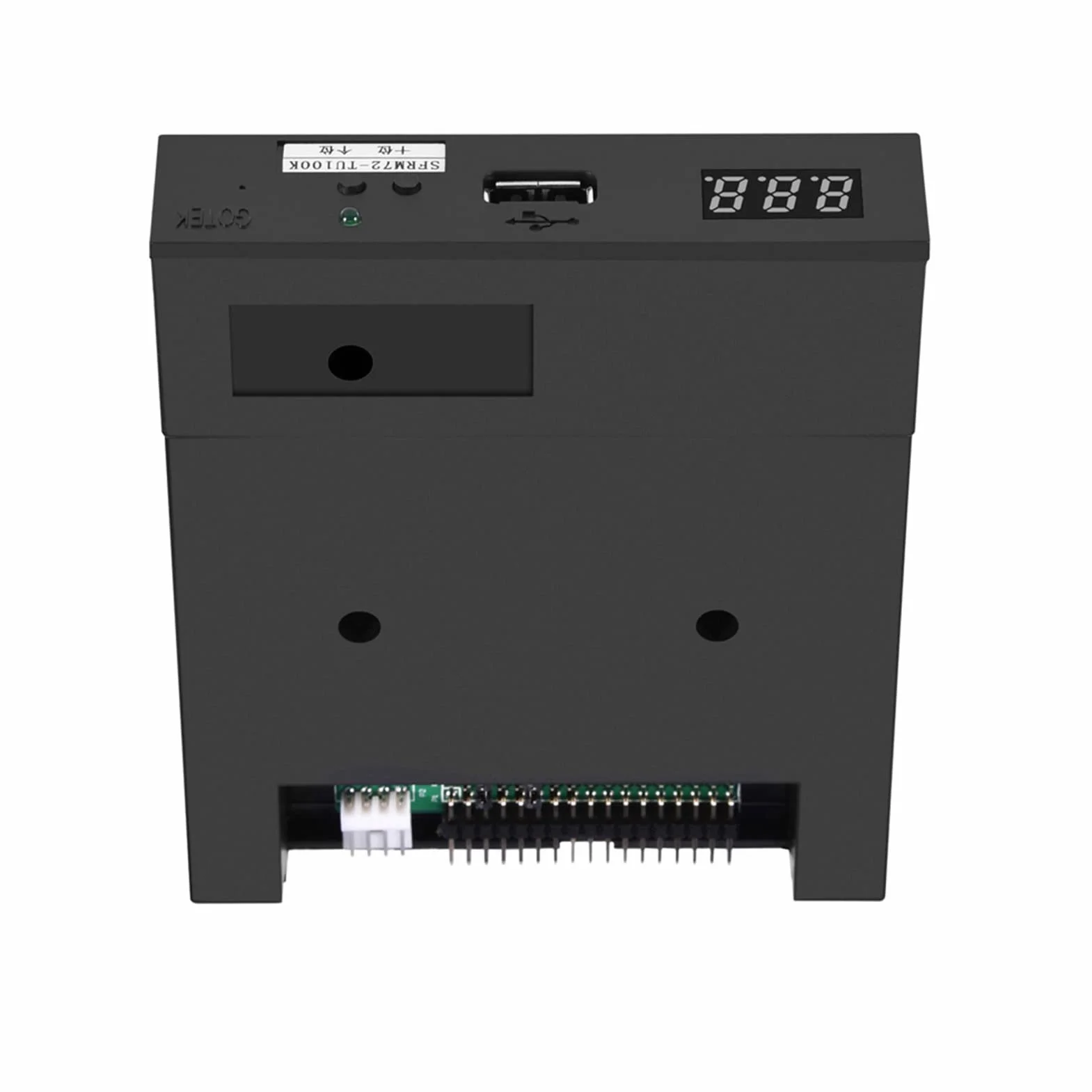 3,5-calowy emulator napędu dyskietek USB, Richer-R SFRM72-TU100K 720K 3,5-calowy emulator napędu dyskietek USB, odpowiedni do przemysłowych urządzeń sterujących Czarny