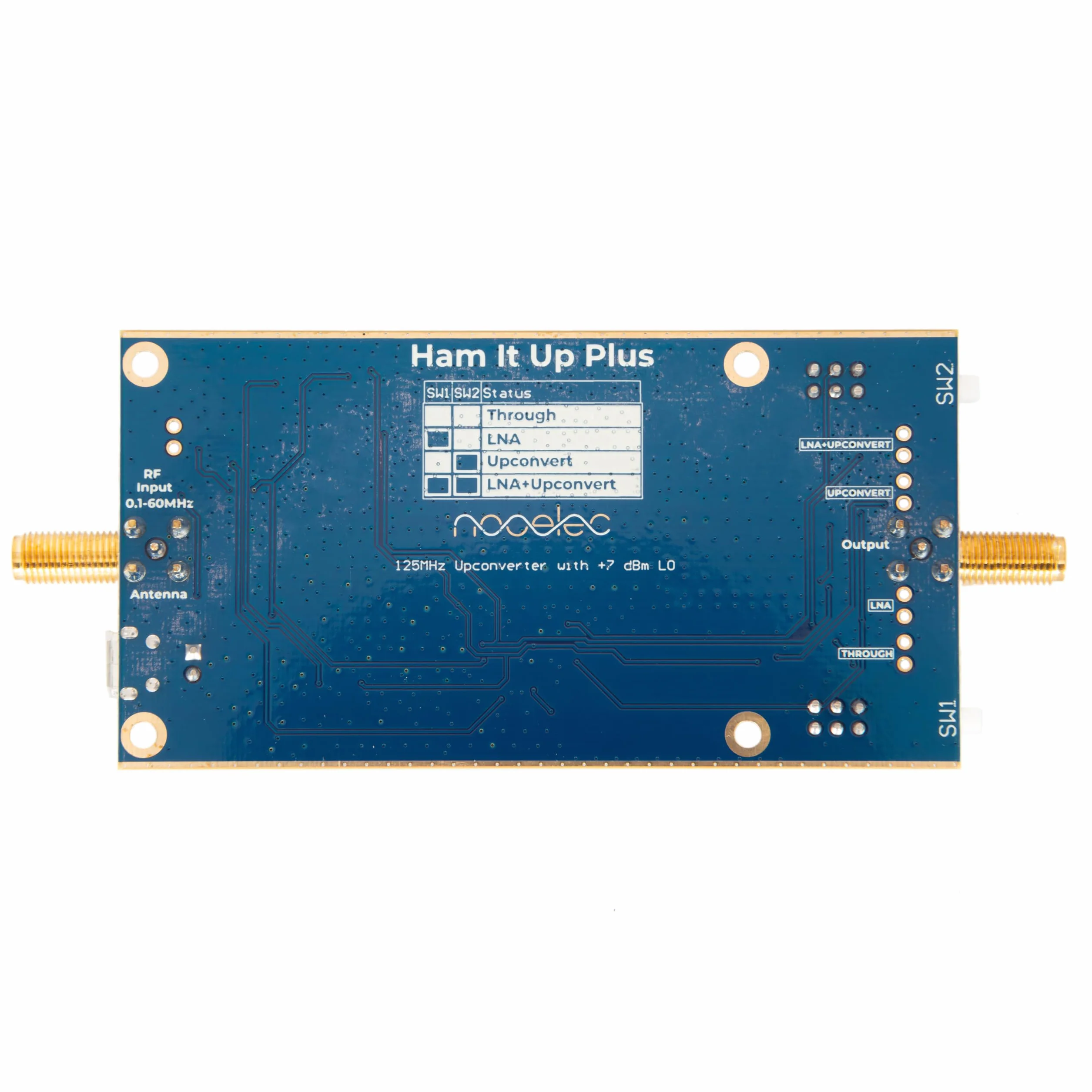 NooElec Ham It Up Plus v2 Upconverter Panadapter TCXO LNA Passthrough 300 Hz HF MF LF VLF ULF