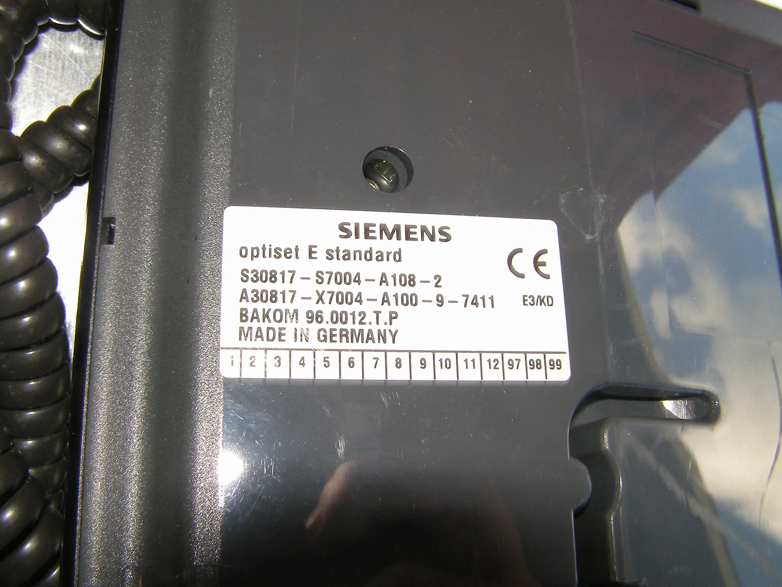 Siemens Optiset E Standard czarny #13858
