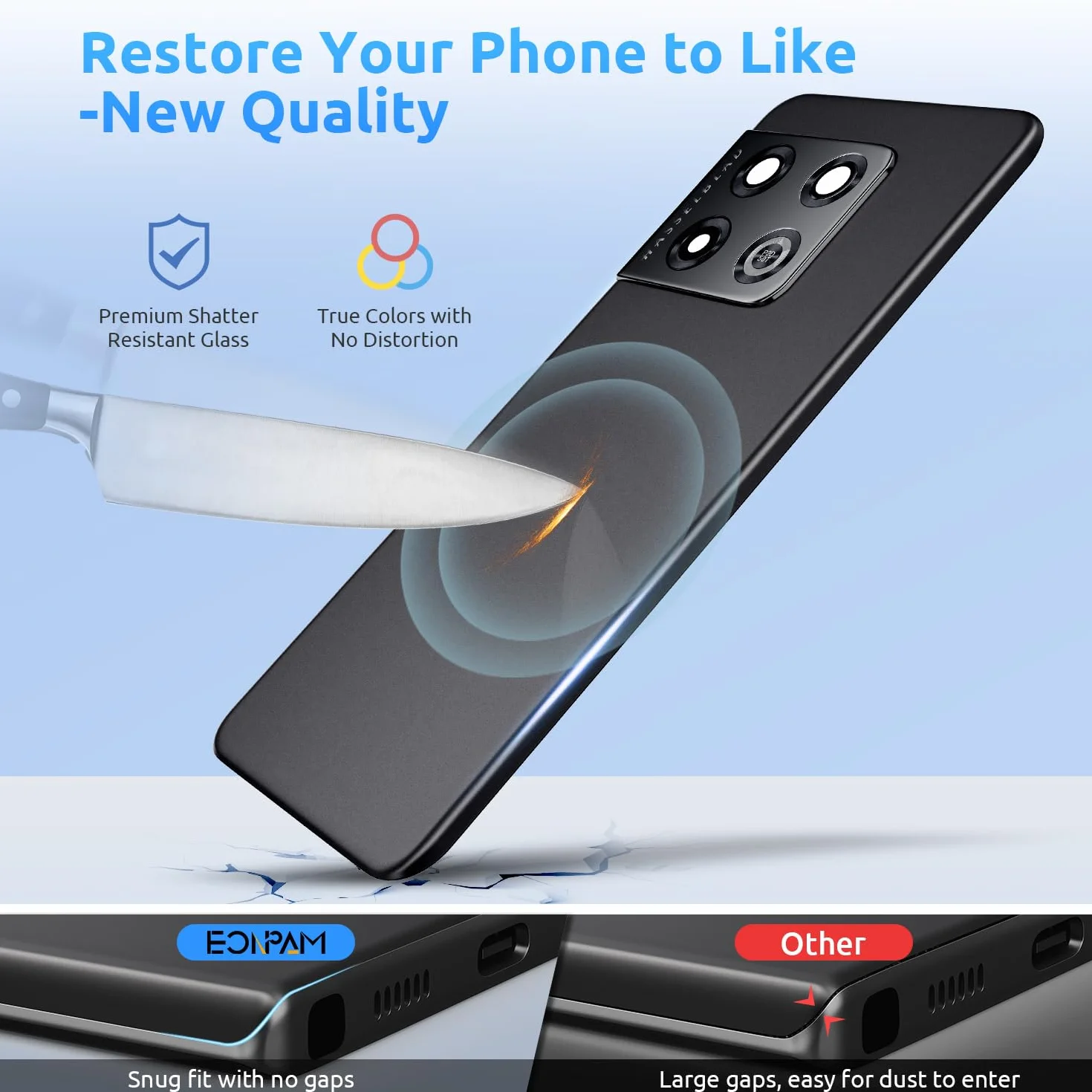 Tylna szklana pokrywa baterii, zamiennik zestawu naprawczego do OnePlus 10 Pro z soczewką aparatu (szmaragdowy las)