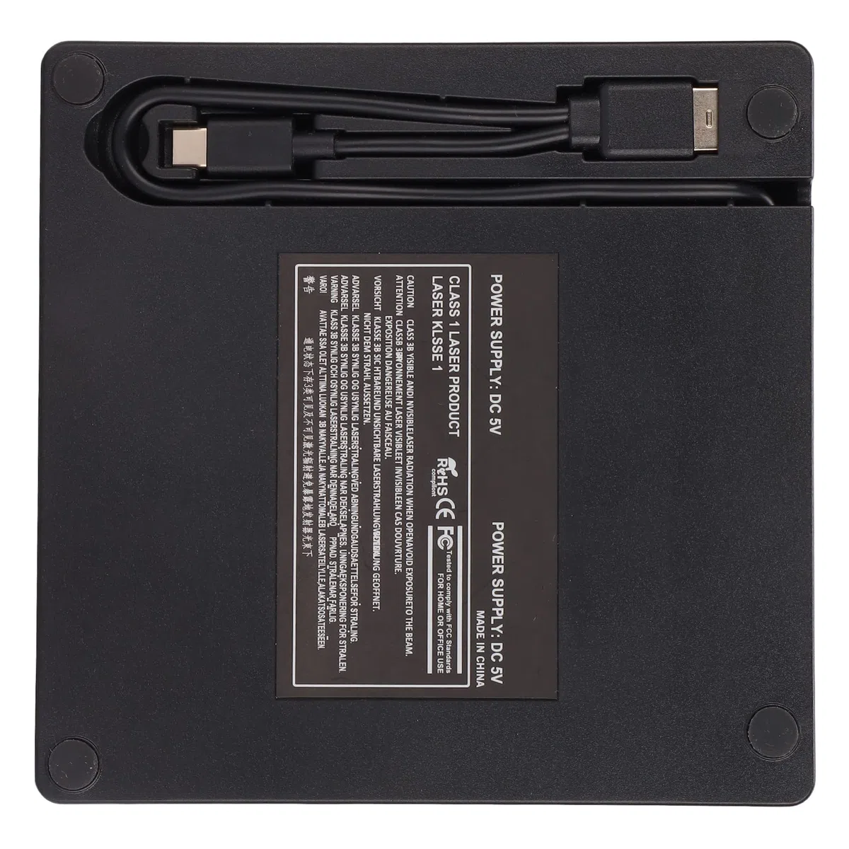 Zewnętrzny Napęd DVD USB 3.0, Przenośny Odtwarzacz DVD 5Gbps do Laptopa, Pudełko na Napęd CD do Napędu SATA DVD RW 12.7mm 9.5mm