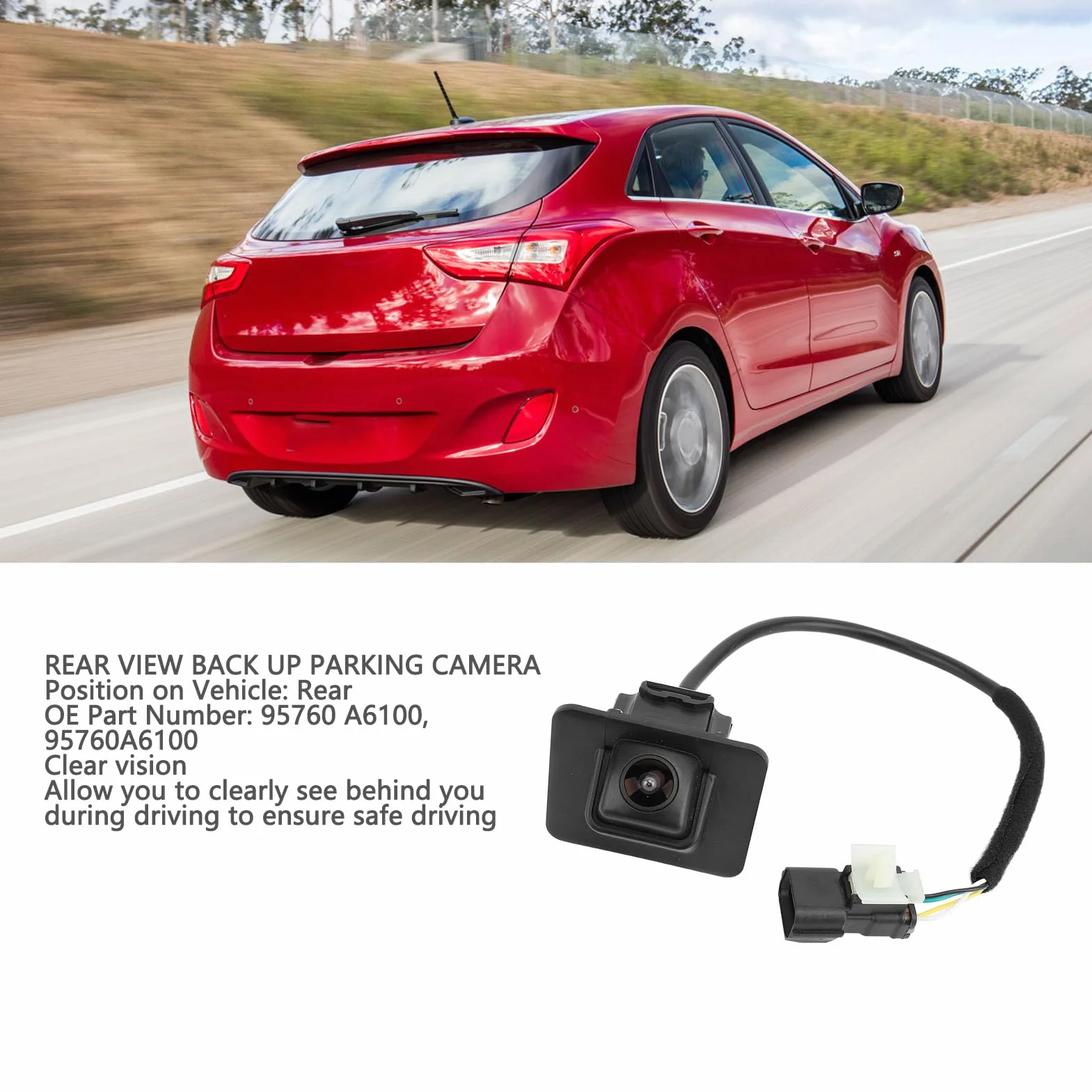 Kamera Cofania HD Asystent Parkowania dla I30 Elantra
