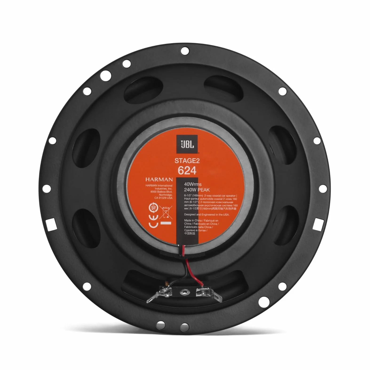 Jbl Stage2 624 STAGE2624 Zestaw Głośników, Czarny, 16 cm
