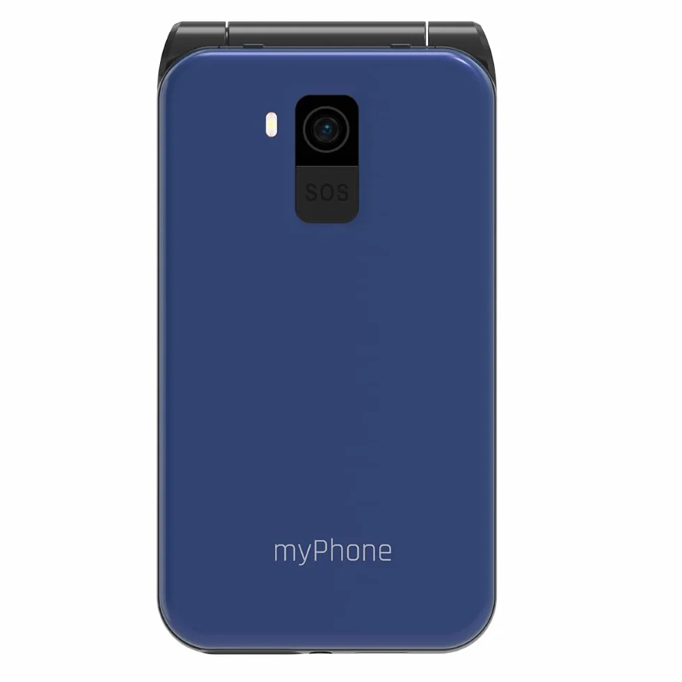 myPhone Flip LTE telefon z klapką dla seniorów przycisk SOS 4G Volte duża bateria 1000 mAh do 6 dni bez ładowania, z latarką, Dual SIM