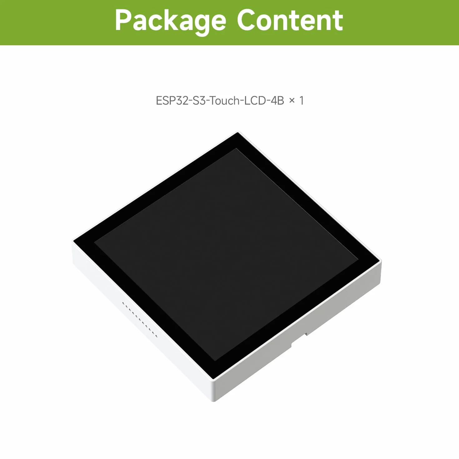 Waveshare ESP32-S3 Smart 86 Box Development Board, Support 2.4GHz Wi-Fi & BT BLE 5, Onboard 4inch 480 × 480 Pixel Touch Display, 5-Point Touch, RGB Interface