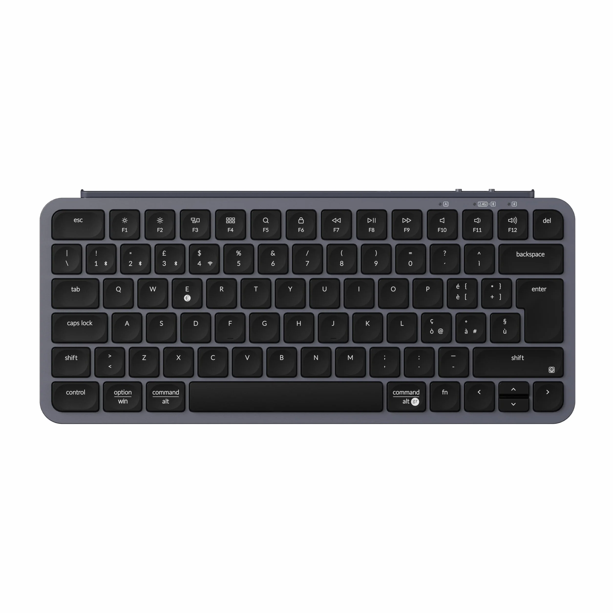 Keychron B1 Pro Ultra Slim 75% Bezprzewodowa Klawiatura ISO QWERTY ZMK PBT 2,4 GHz Bluetooth
