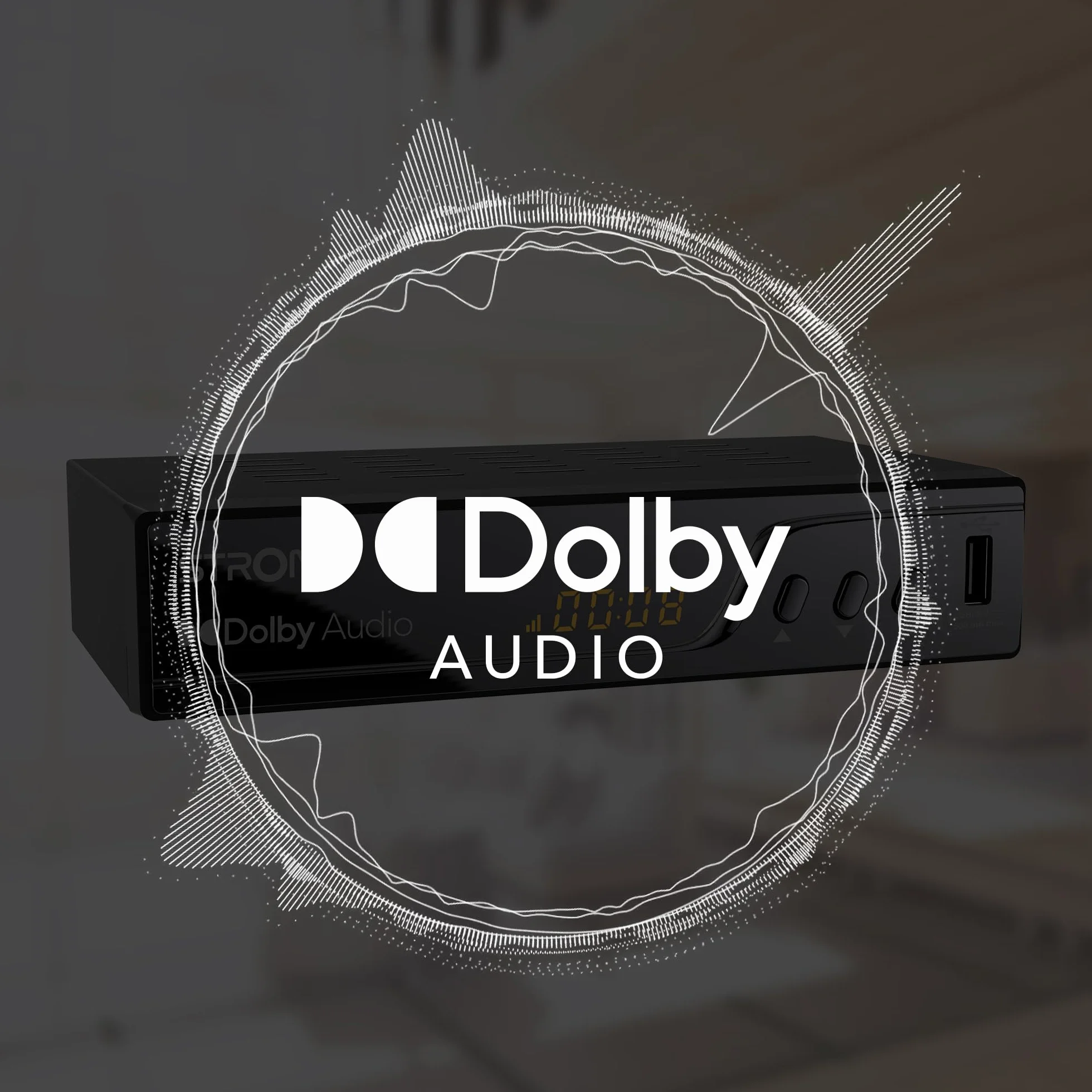 STRONG Dekoder TNT UHD 4K|DVB-T2|Kompatybilny z HEVC265|Odbiornik/Tuner TV Rejestrator USB|DOLBY Digital Plus|HDMI|SCART