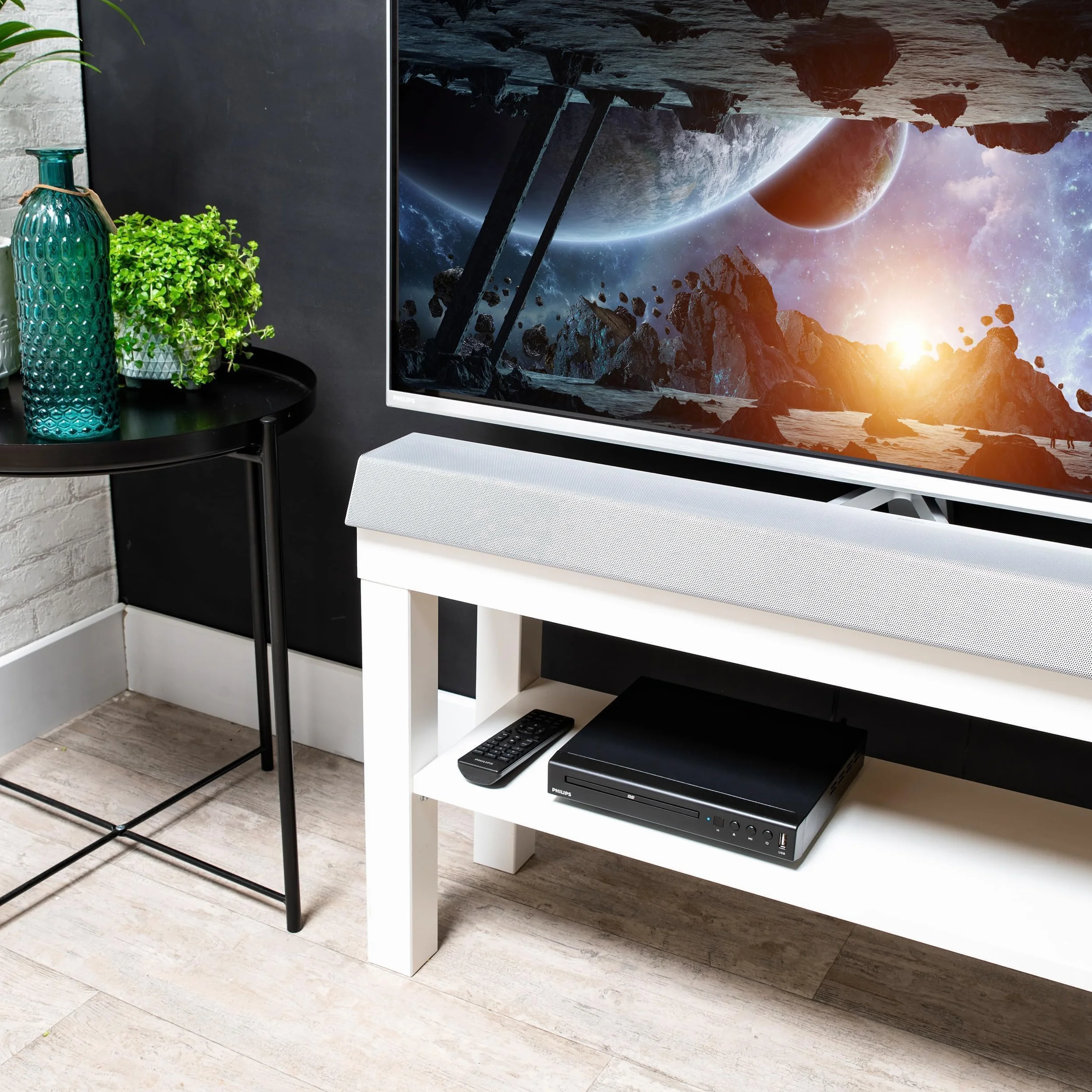 PHILIPS Odtwarzacz DVD TAEP200/12 Czarny 22,5x19,6x4,3cm