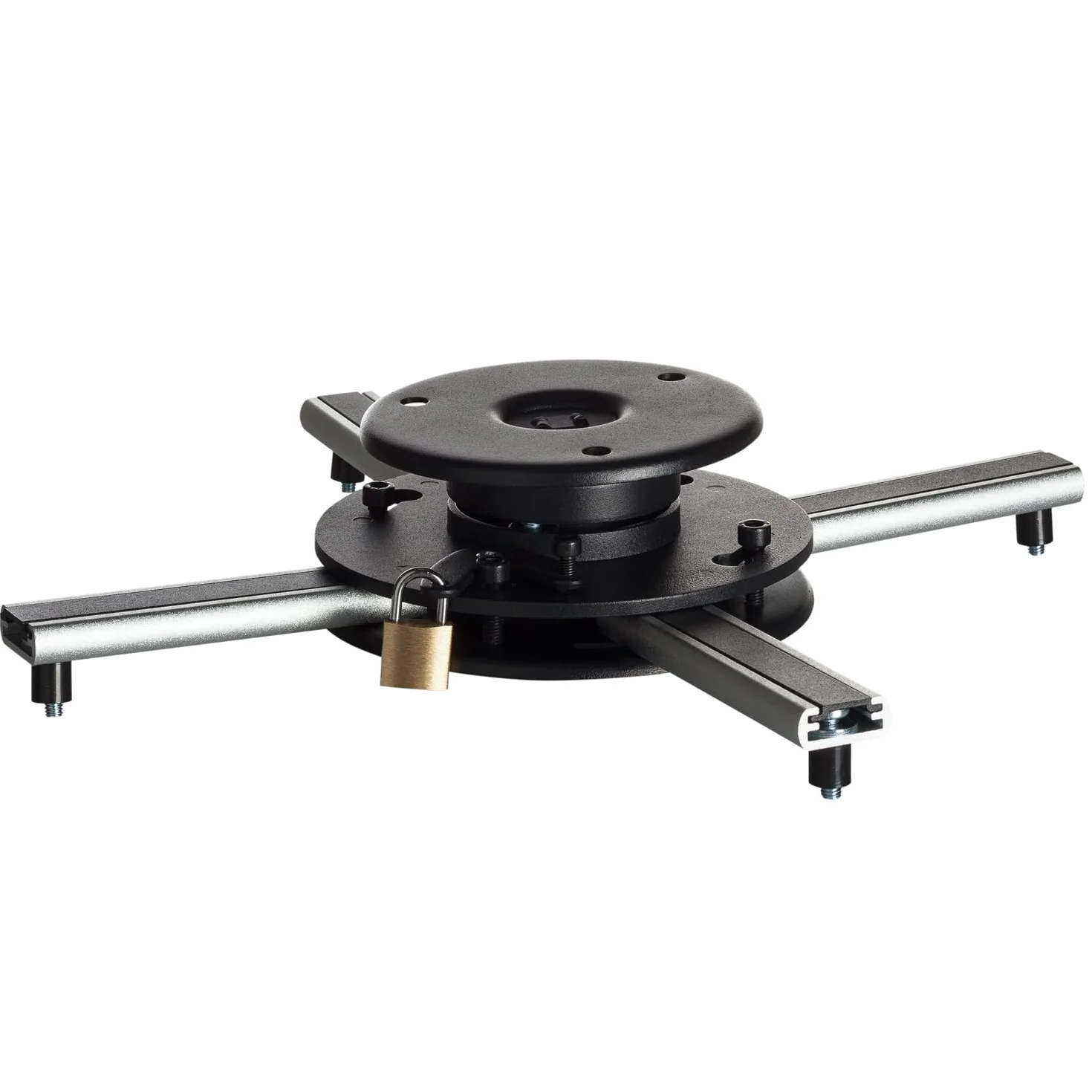 celexon Uniwersalny uchwyt sufitowy do projektora PS Ultraflat ultrapłaski 20 kg czarny 62 mm 360°