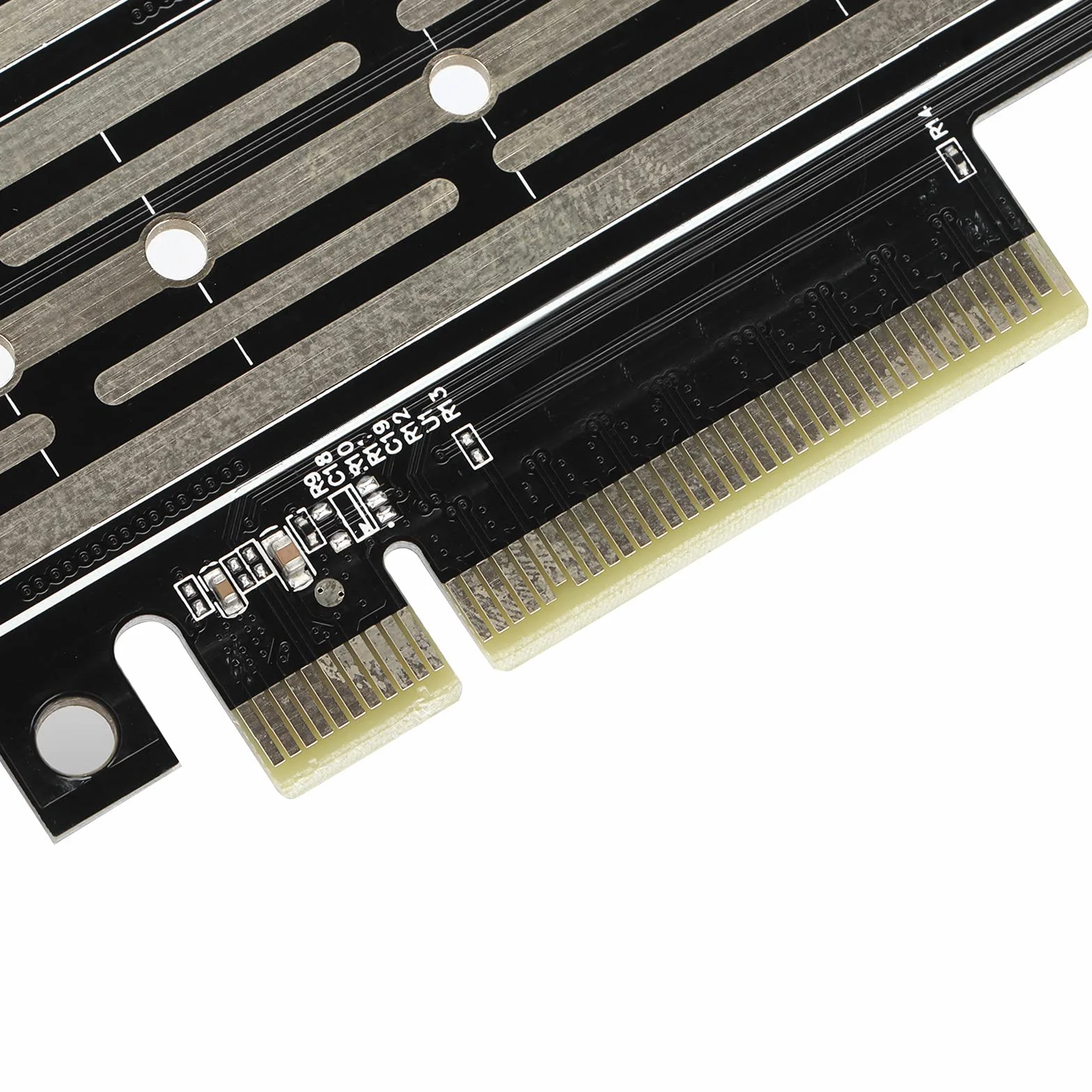 Podwójna Karta Adaptera NVMe M.2 na PCI‑E, Karta Konwertera M-Key NVMe M.2 na PCIe X8 dla M.2 NVMe SSD 2230/2240/2260/2280/22110