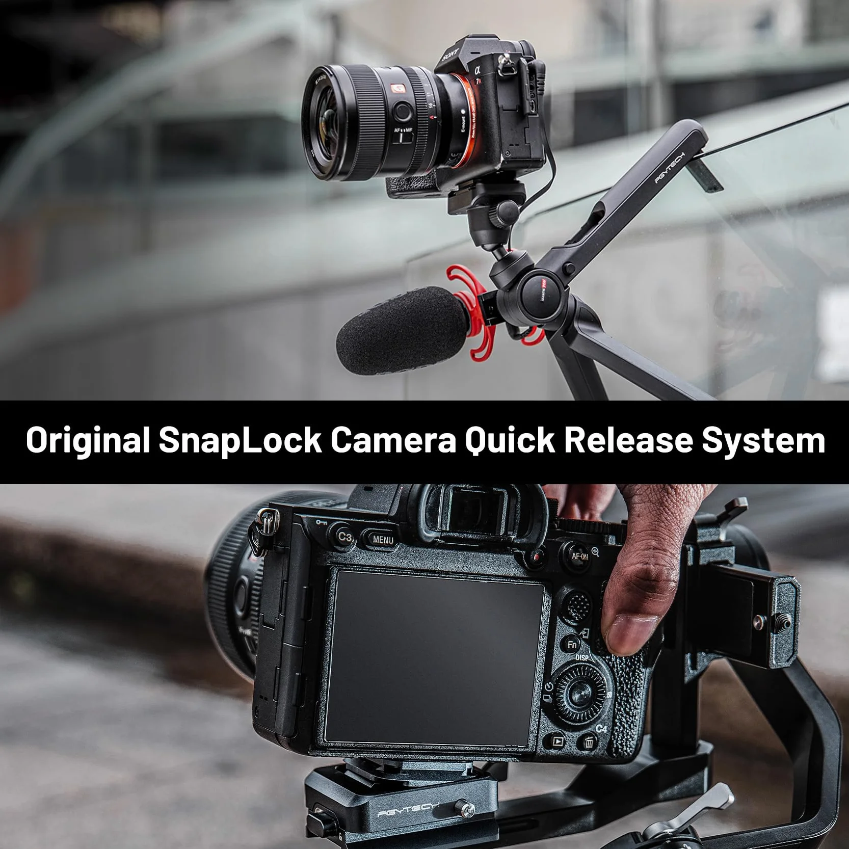 PGYTECH Beetle Camera Clip V2 Klips Plecakowy Szybkim Zwalnianiem Arca-Swiss Udźwig 30 kg SnapLock Lustrzanek Bezlusterkowców