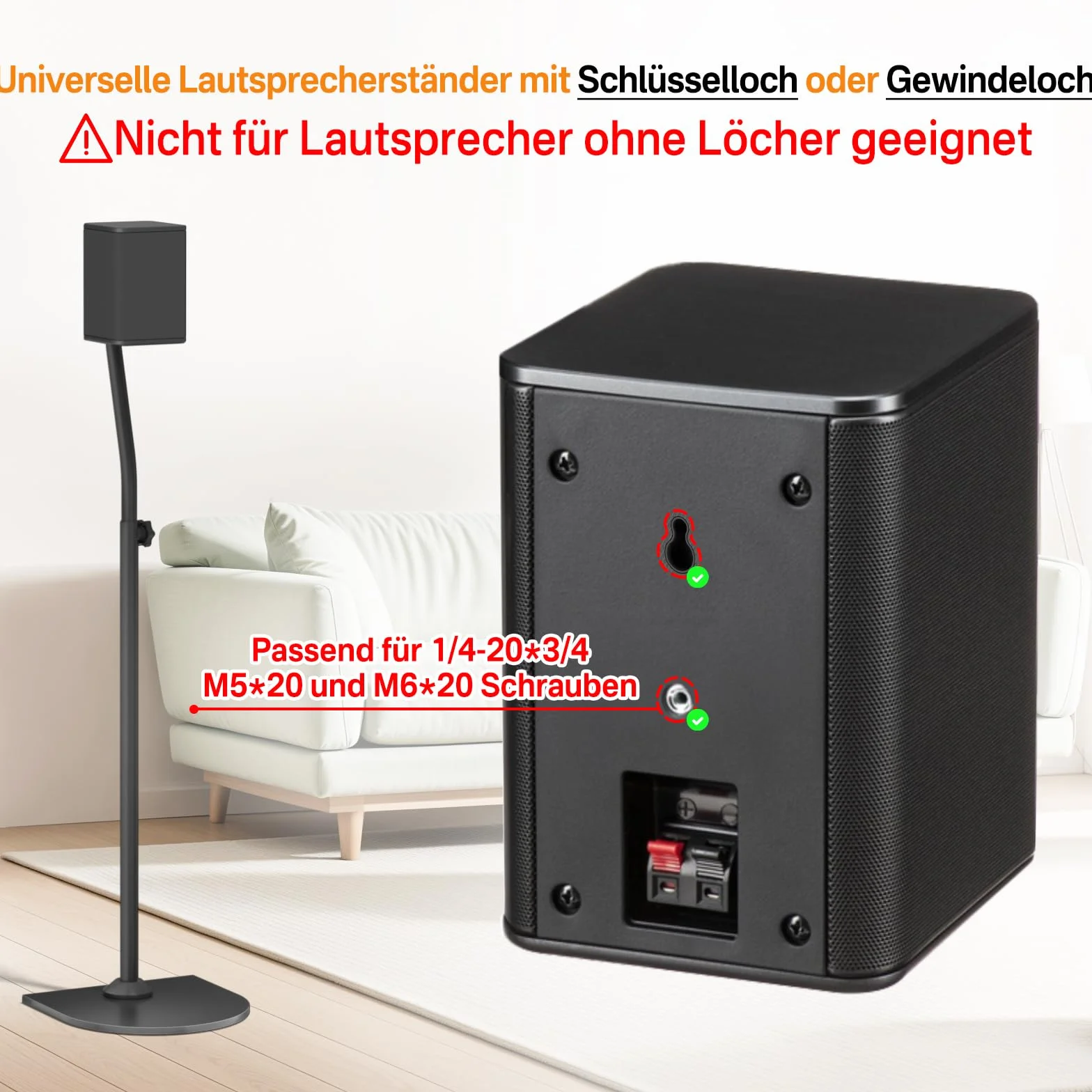 Stojak na głośniki surround para 33"-42" do LG Vizio Sony Samsung