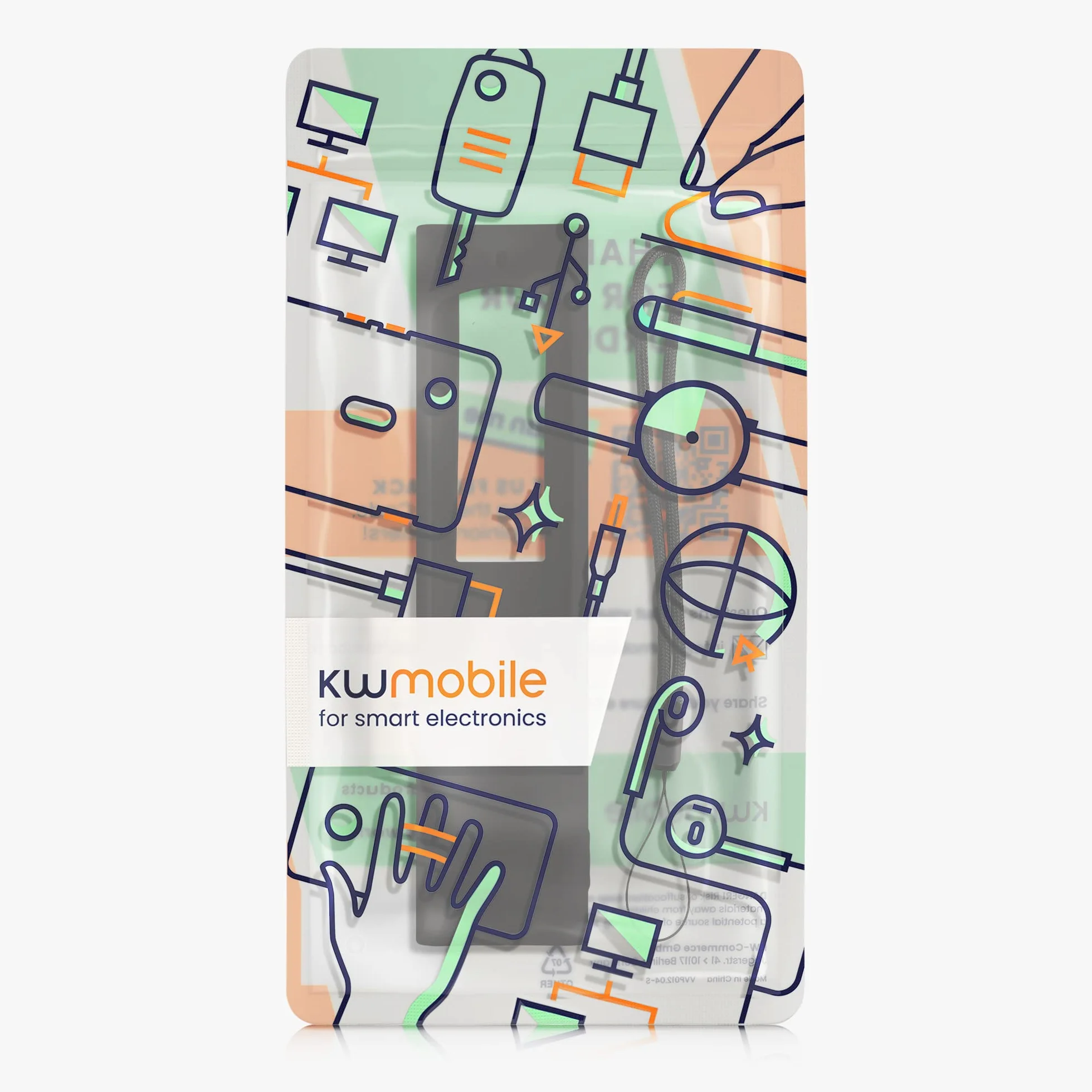 kwmobile Etui z pilotem zdalnego sterowania, kompatybilne z Samsung Smart TV TM2280e BN59-01385 / BN59-01386 / BN59-01391A etui - silikonowe etui na akcesoria TV w kolorze czarnym, 60545.01_m002859
