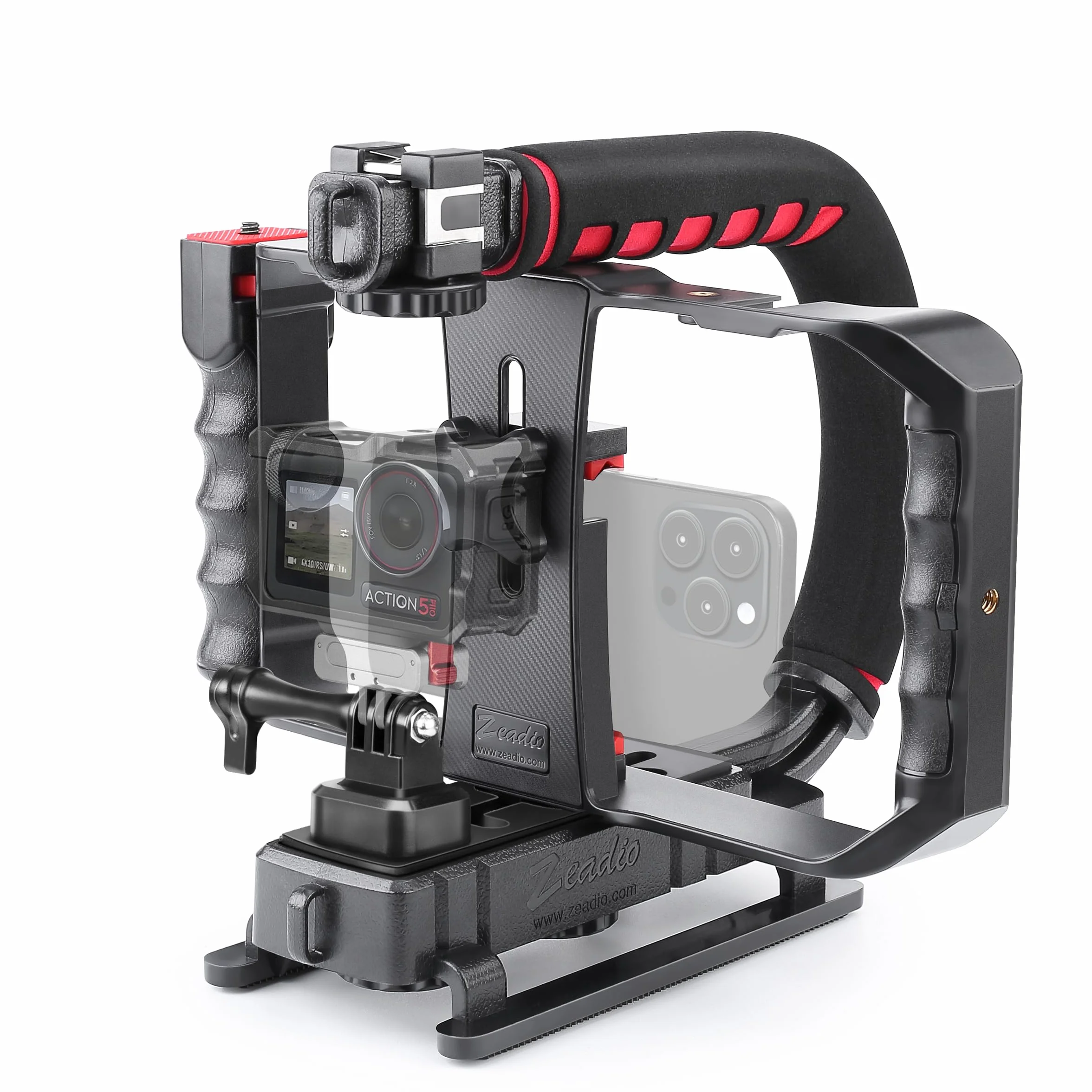 Zeadio Ręczny stabilizator wideo do smartfonów i kamer akcyjnych