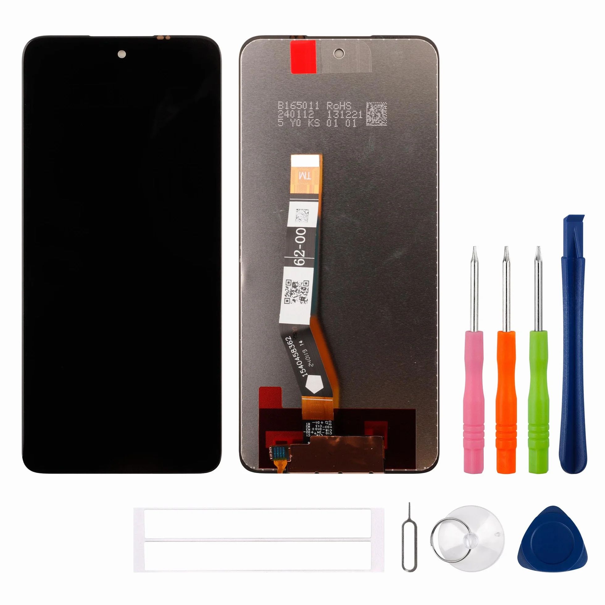 Wyświetlacz LCD 6,5" kompatybilny z Motorola Moto G54 XT2343-1, XT2343-2 (czarny, bez ramki), wyświetlacz LCD, ekran dotykowy, digitizer + zestaw narzędzi