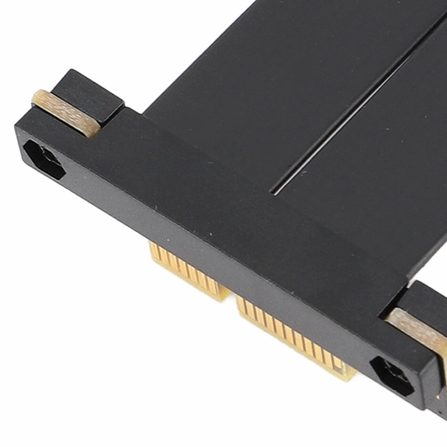 PCIe 4.0 X1 Przedłużacz Riser Kabel Dual 90 stopni kąt prosty GPU Riser kabel do M.2, WiFi, Firewire, USB, Sound Cards (5 cm)