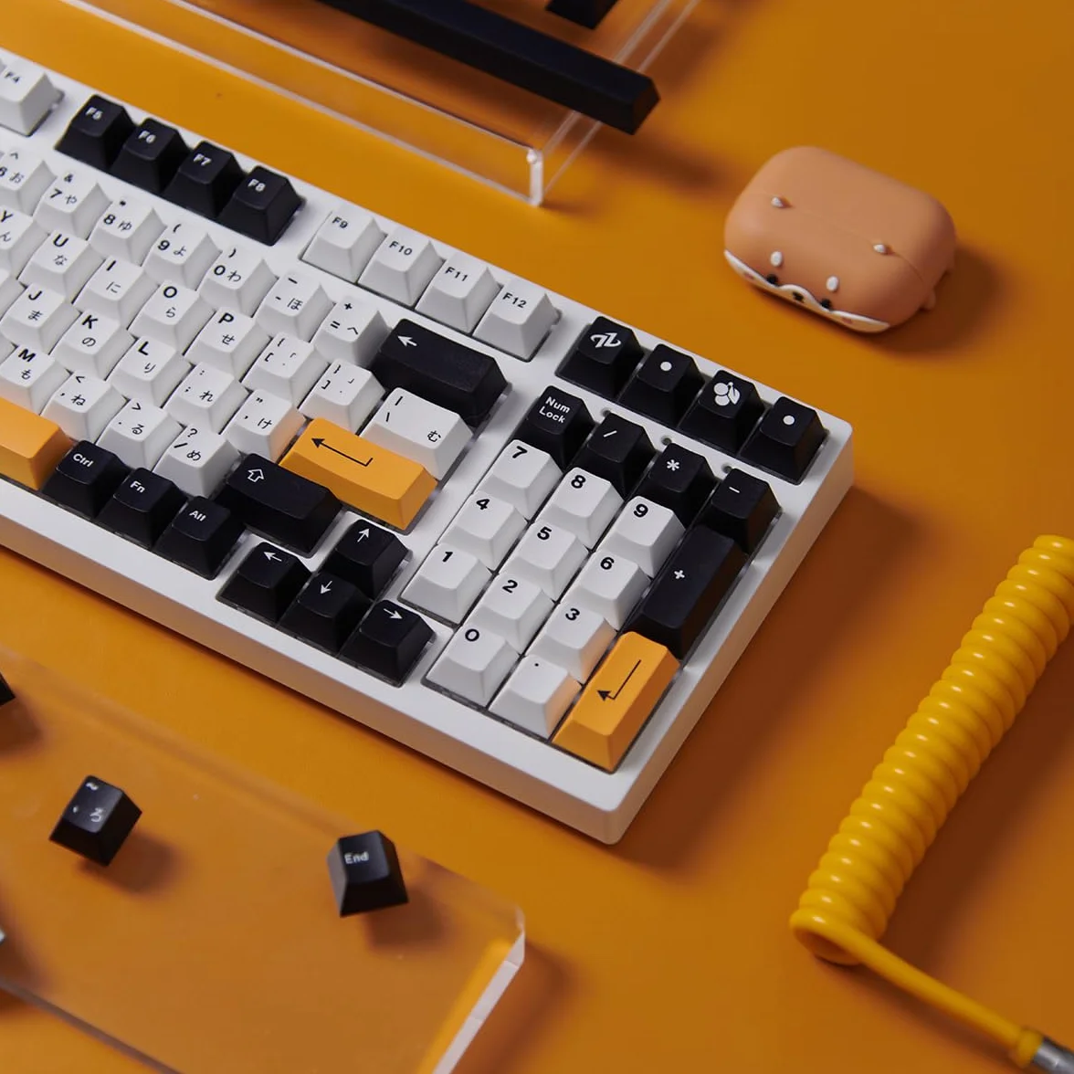 Japońskie nasadki klawiszy PBT Dye Sub Cherry Profile 133 klawisze zestaw do przełączników Cherry MX klawiatura mechaniczna