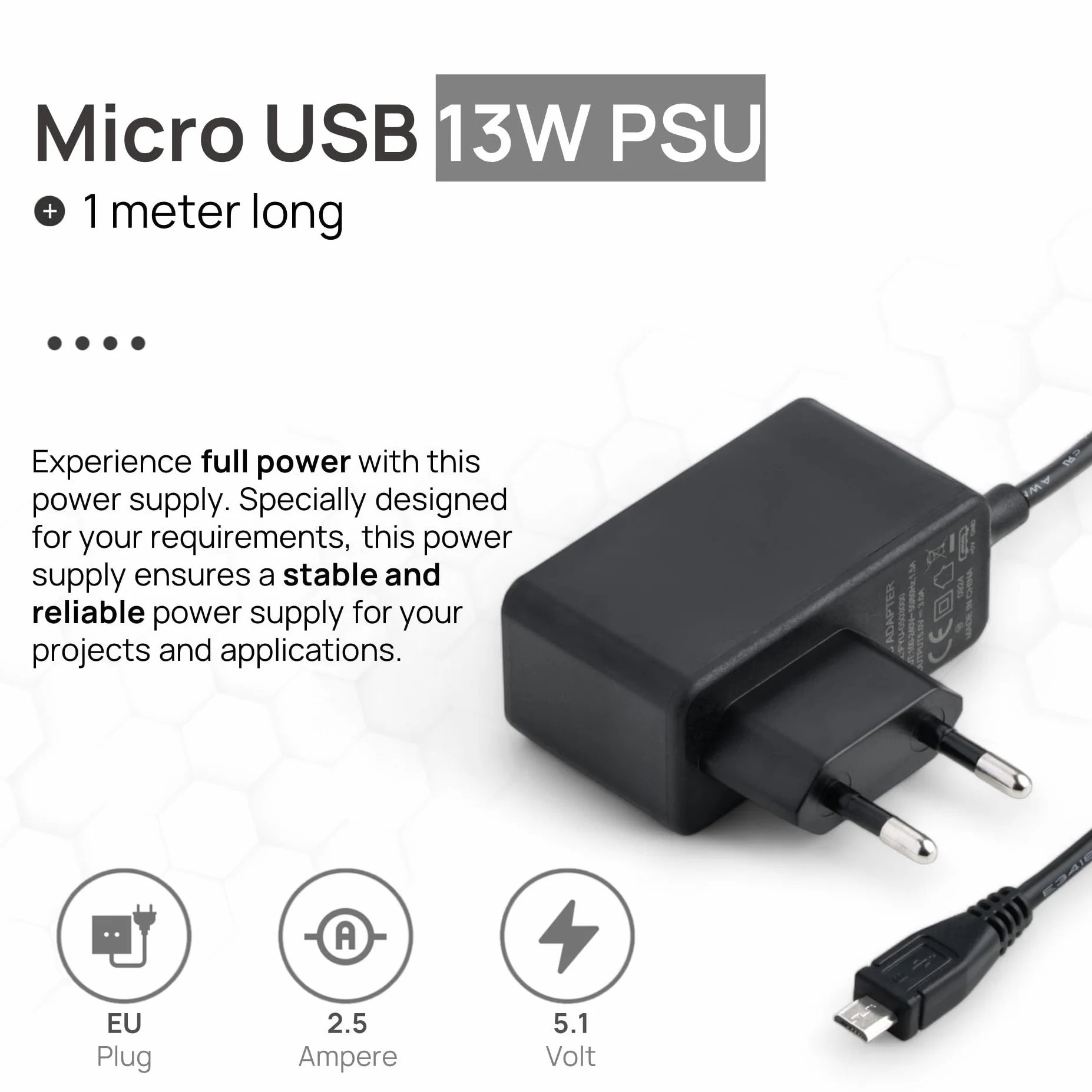 db-tronic Raspberry Pi Zero 2 W 512 MB Starter Kit | Zasilacz 13 W | Obudowa z 3 osłonami | Mini HDMI | Kabel do kamery | Gumowe nóżki | idealny do Home Assistant i smart home