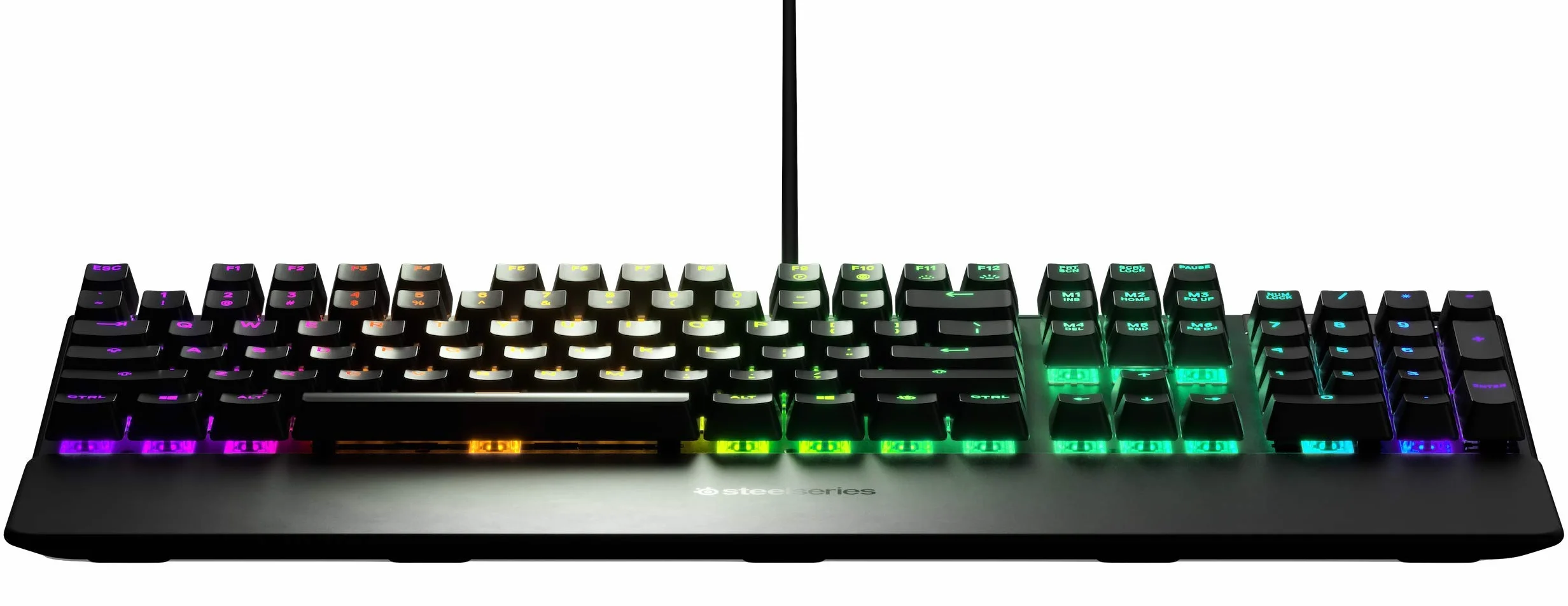 SteelSeries Apex 5 hybrydowa mechaniczna klawiatura gamingowa RGB OLED Smart Display QWERTY