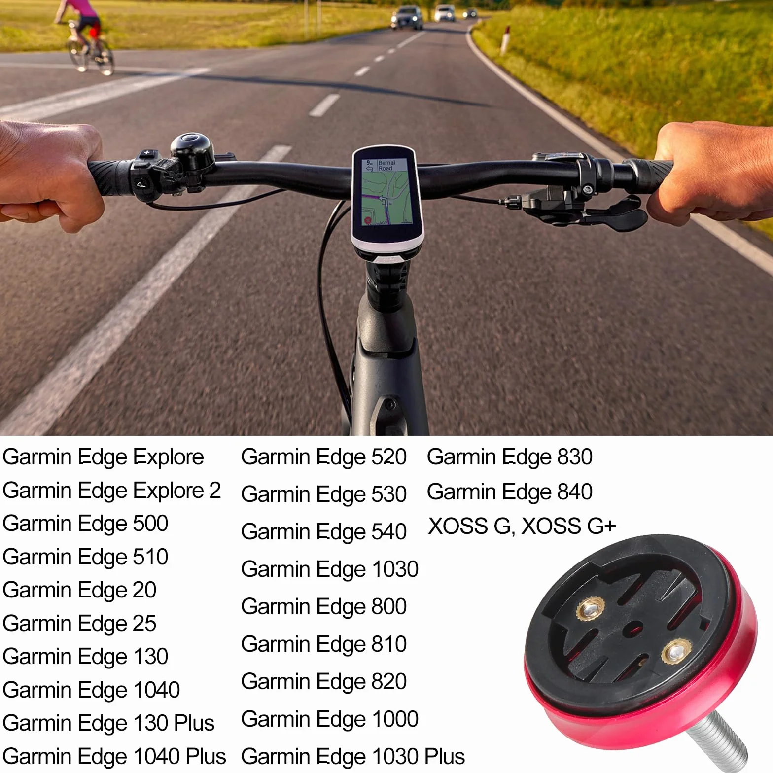 Aluminiowy wspornik kierownicy roweru do Garmin Edge 540 530 520 510 500 200 130 25 20 840 830 820 810 800 1000 1030 1040 Plus Explore 2 uchwyt na komputer rowerowy uchwyt rowerowy MTB uchwyt na