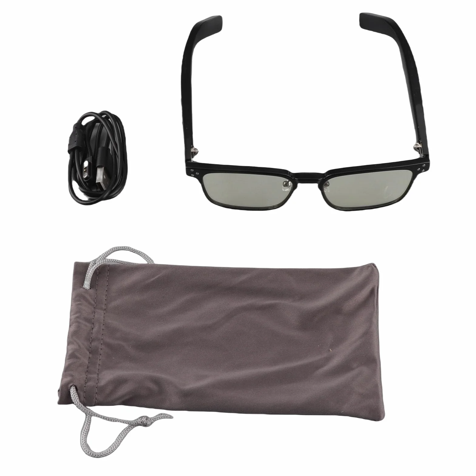 Inteligentne Okulary Bluetooth 5.3 Blokowanie Niebieskiego Światła Sterowanie Dotykowe IPX4 Wodoodporny Przewodnictwo Kostne