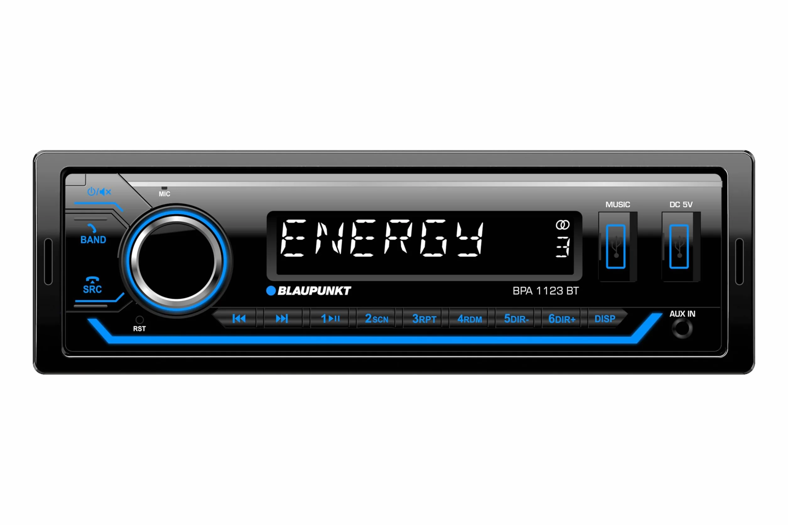 Blaupunkt Radio Samochodowe 1-DIN Czarny