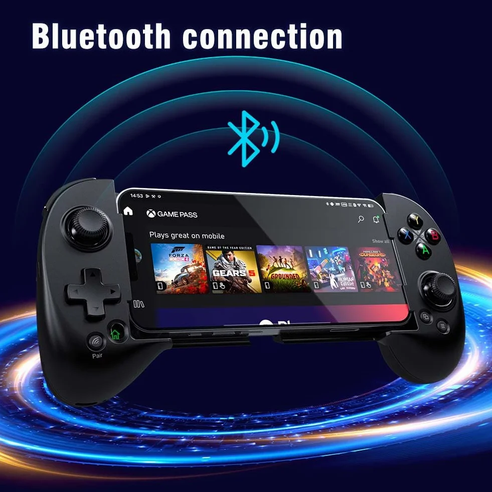 ShanWan Kontroler do smartfona Android iOS regulowaną wysokością joysticka Xbox Cloud Steam Link GeForce NOW MFi Arcade Game