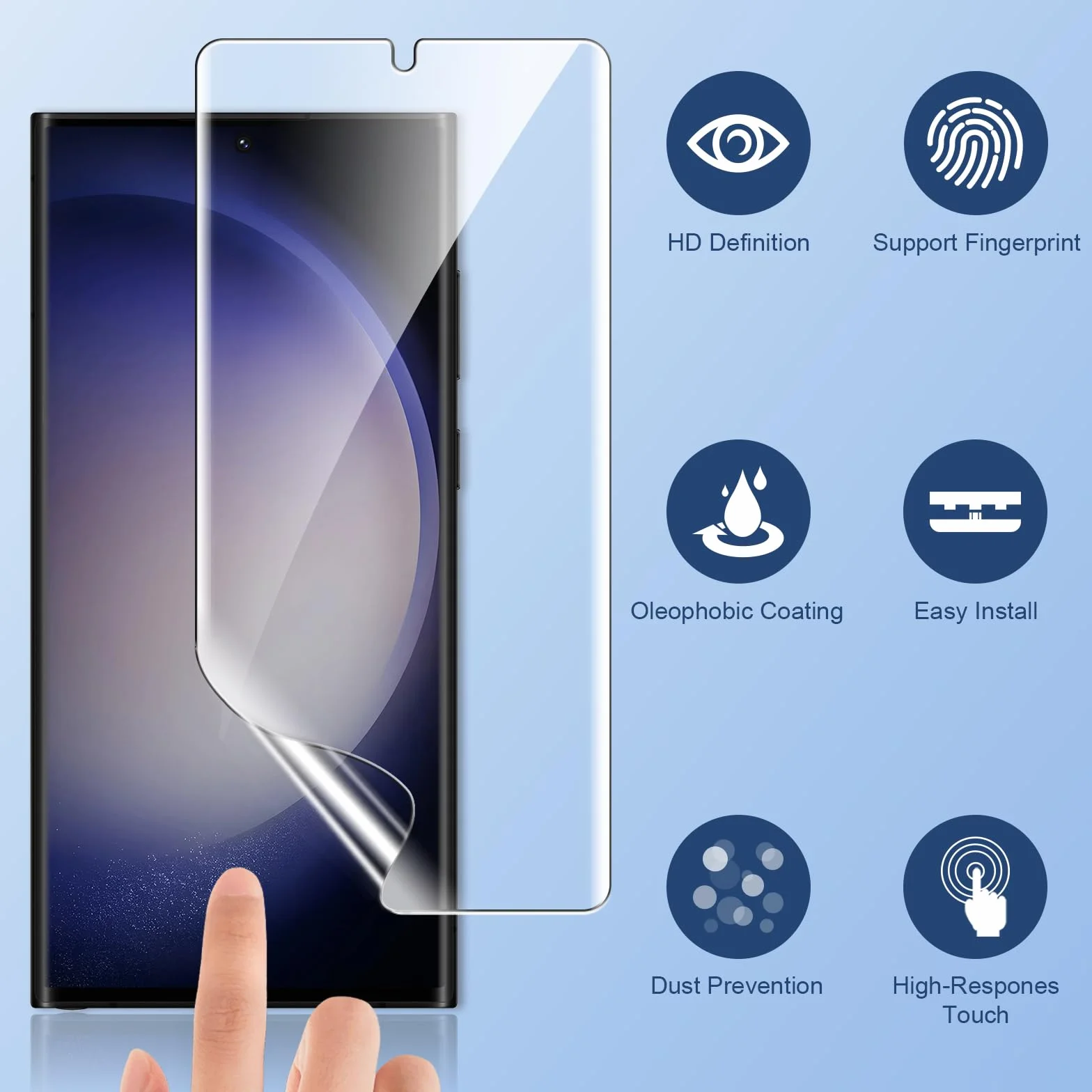 LK [3-pak ochraniacz ekranu do Galaxy S23 Ultra