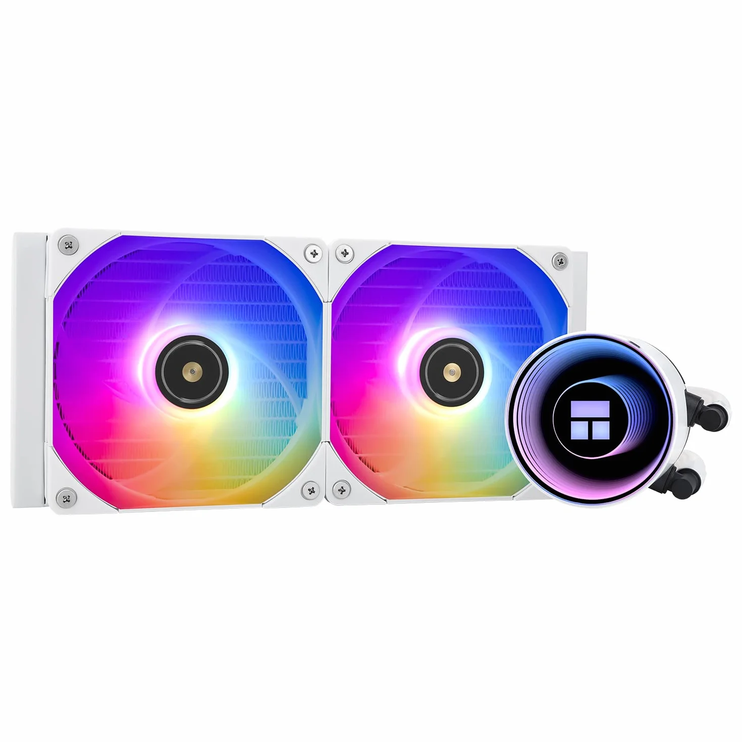 Thermalright Frozen Night 240 WHITE ARGB wodny system chłodzenia procesora 240 White z podwójnym wentylatorem PWM, łożyska S-FDB V2, pasuje do AMD/AM4 AM5, Intel LGA 1700/1150/1151/1200/2011