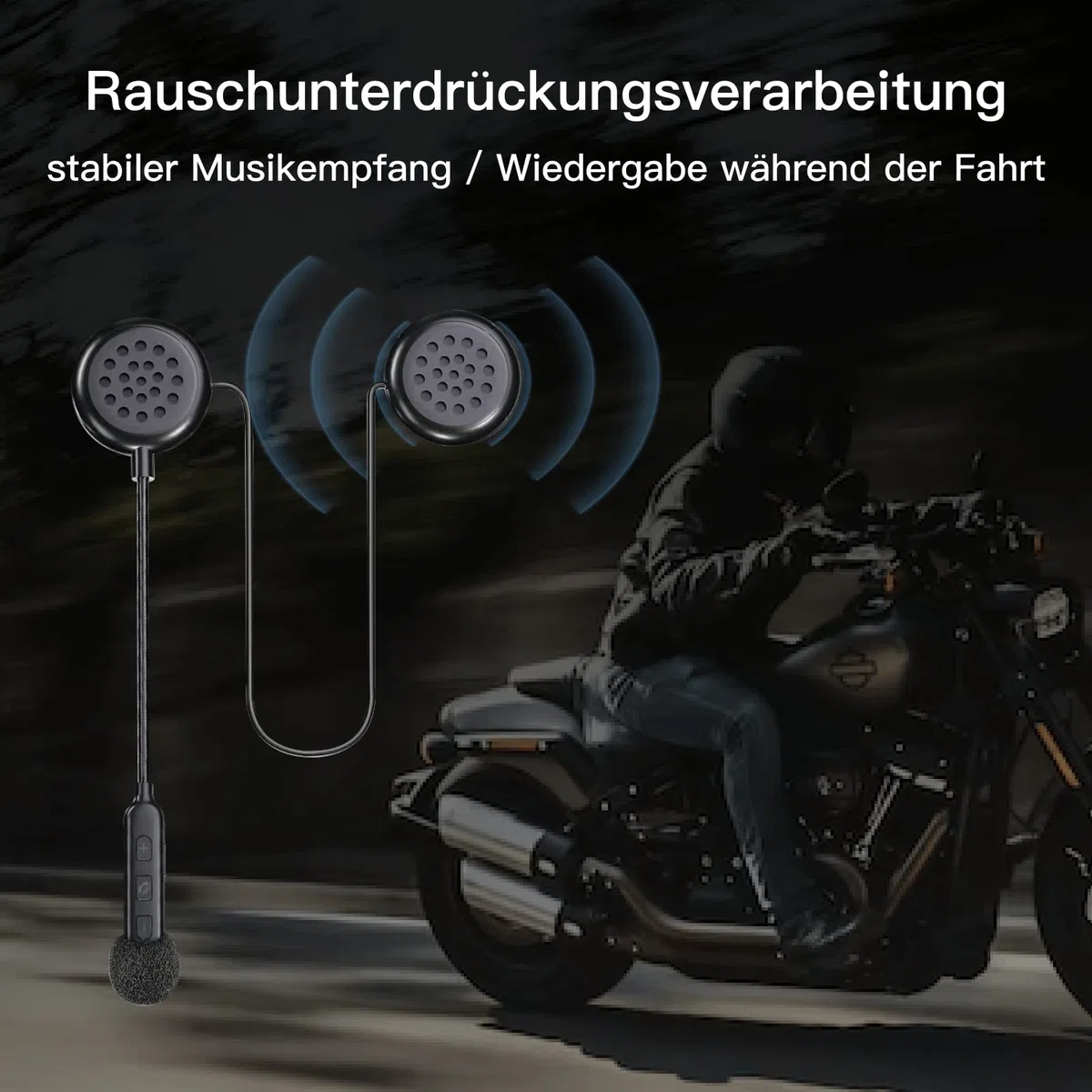 Zestaw słuchawkowy na kask motocyklowy, Bluetooth 5.0, automatyczna reakcja, 80 godzin, wysoka jakość dźwięku, ultracienkie słuchawki, jazda na rowerze, jazda na nartach, jazda na rowerze