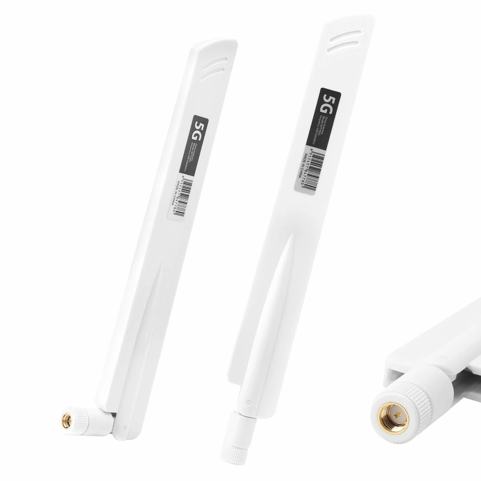 Antena 5G LTE ze wzmocnieniem sygnału o wysokiej wydajności – 18DBI SMA/TS9 wielokierunkowa antena Wi-Fi do routera, wzmacniacza i monitorów kamer FPV - biały gainer